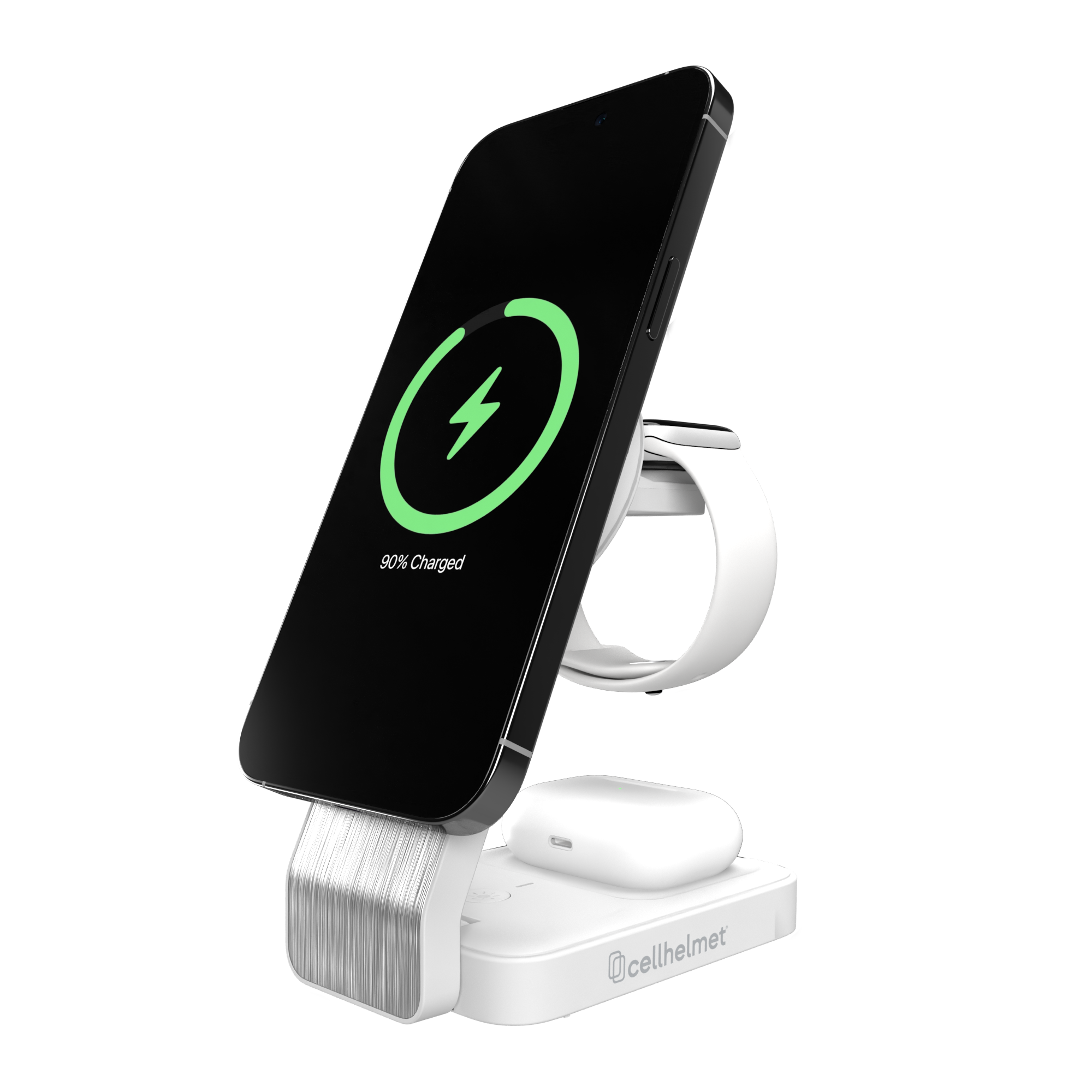 Qi2 - 3 in 1 Charging Stand w/ 3' Charging Cable