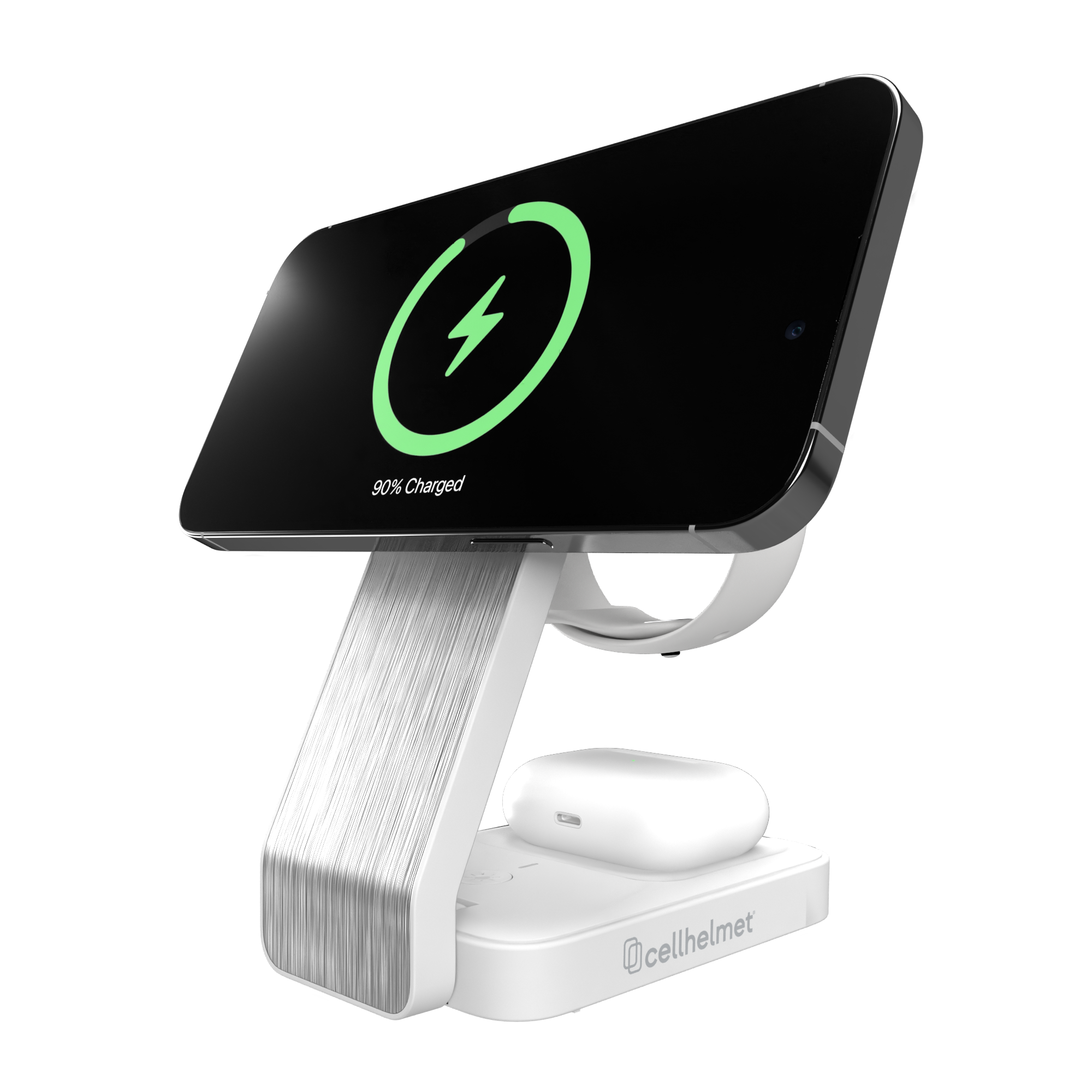 Qi2 - 3 in 1 Charging Stand w/ 3' Charging Cable