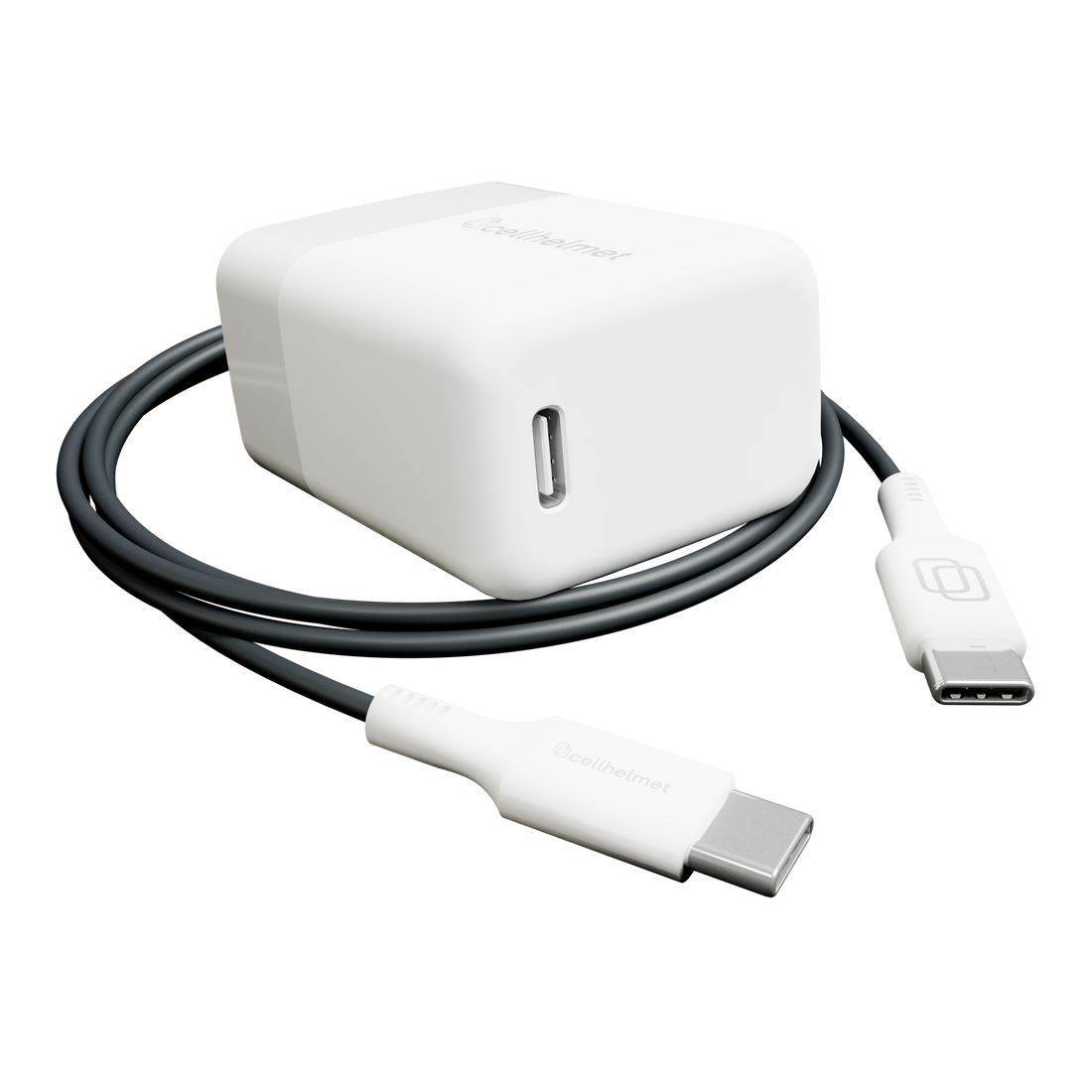 30W PD Wall Plug + 3' Round Type C to C Cable