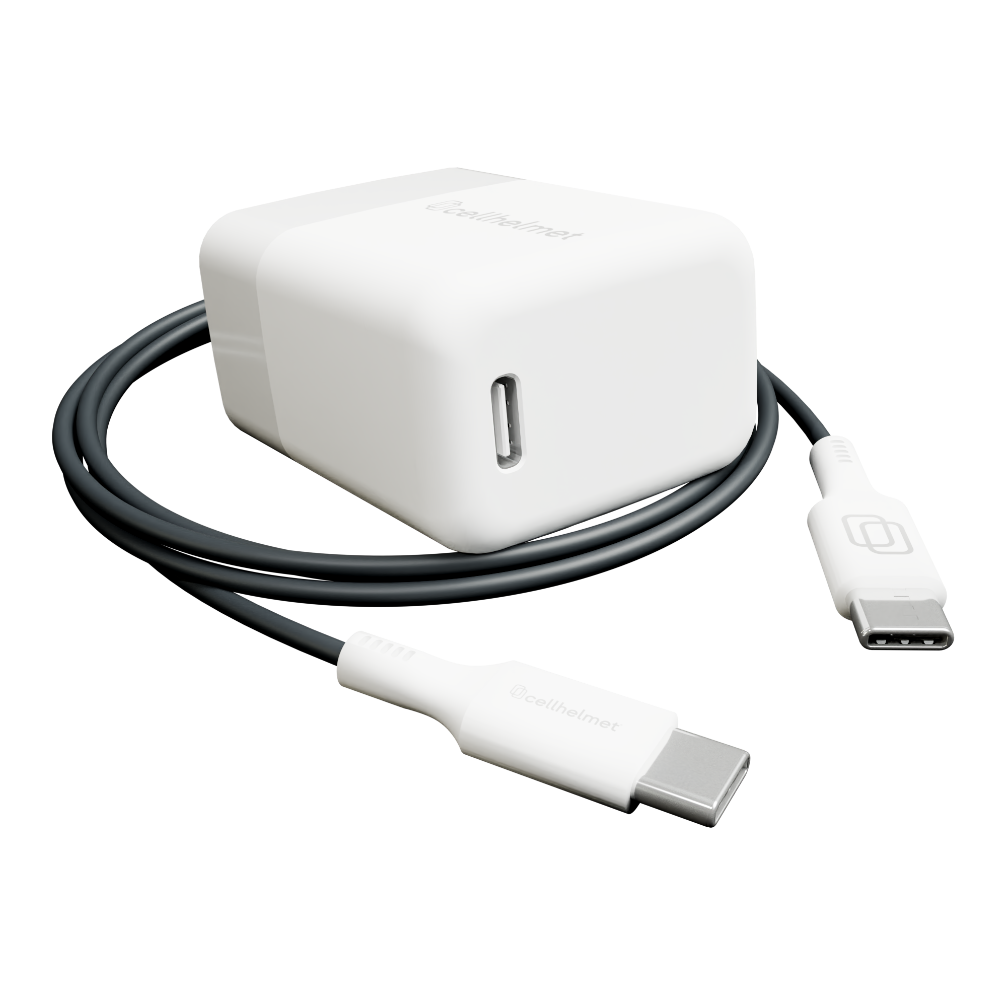 30W PD Wall Plug + 3' Round Type C to C Cable