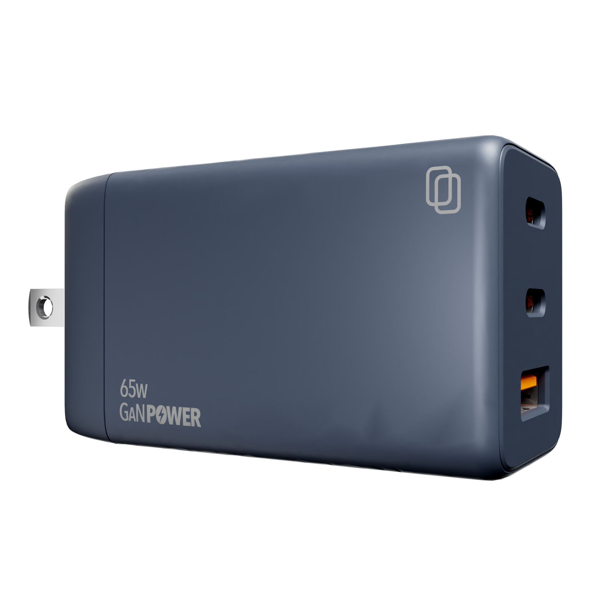 3-Port 65W GaN Wall Charger (2 Type C, 1 Type A)