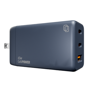 3-Port 65W GaN Wall Charger (2 Type C, 1 Type A)