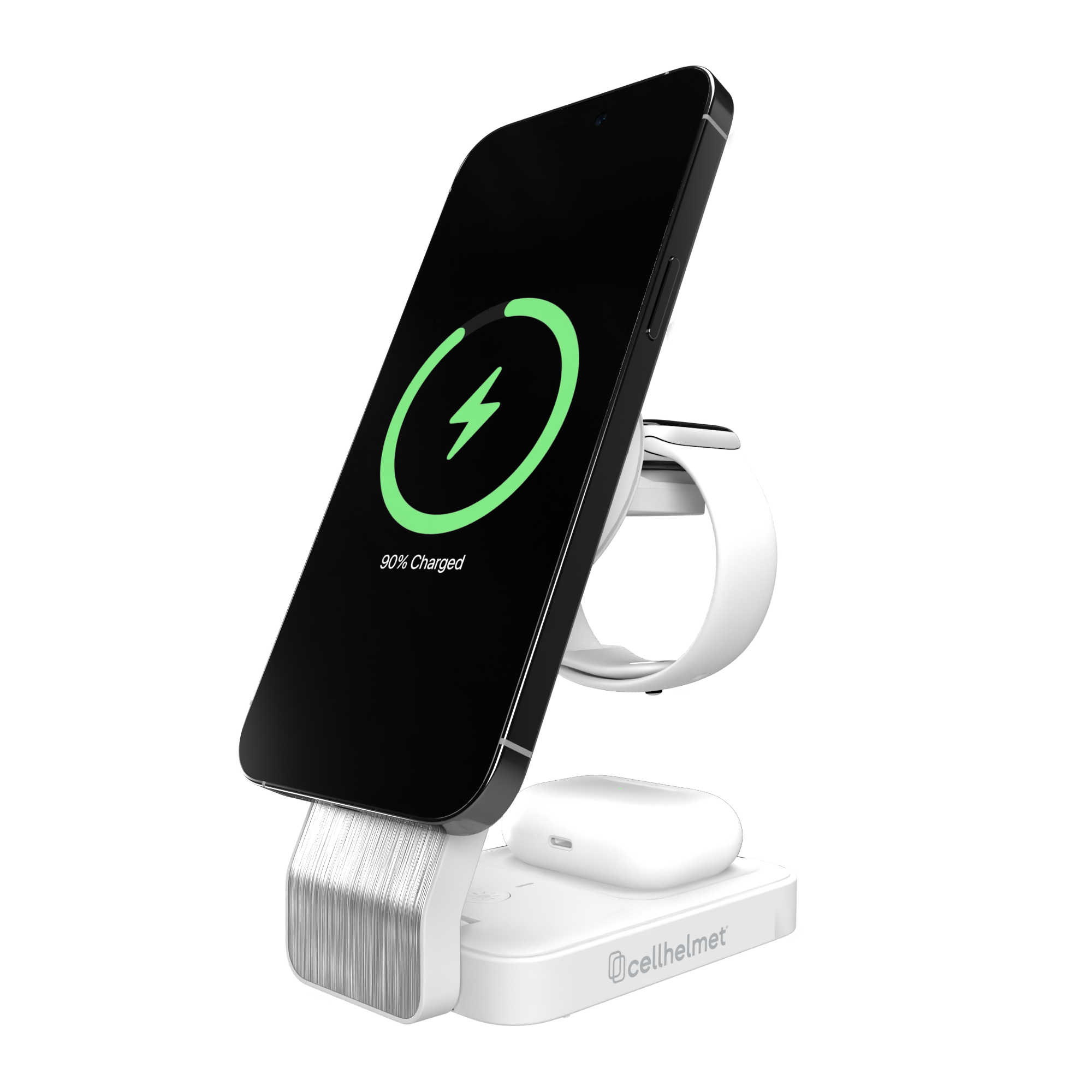 3 in 1 Charging Stand with Charging Cable - Phone (15W), Watch (5W), Ear Buds (5W)
