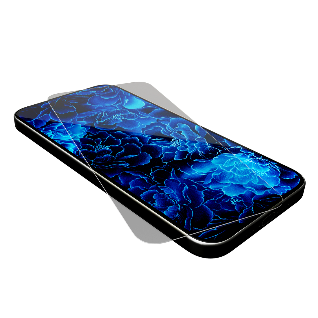 Blue Light Blocking Tempered Glass for iPhone 16 Pro w/ Alignment tray and Anti-Microbial
