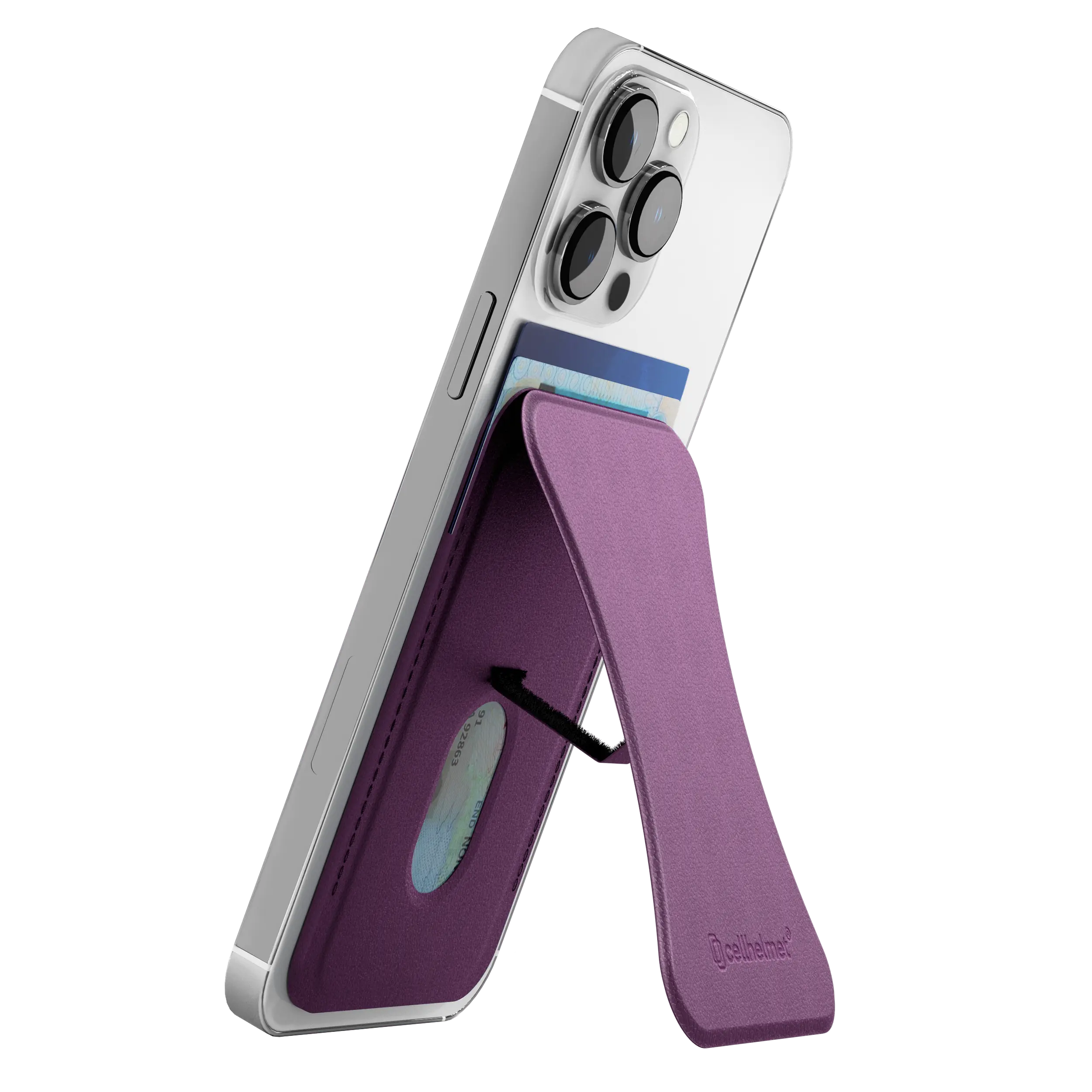 MagSafe Compatible Wallet with Kickstand - Lilac Blossom Purple