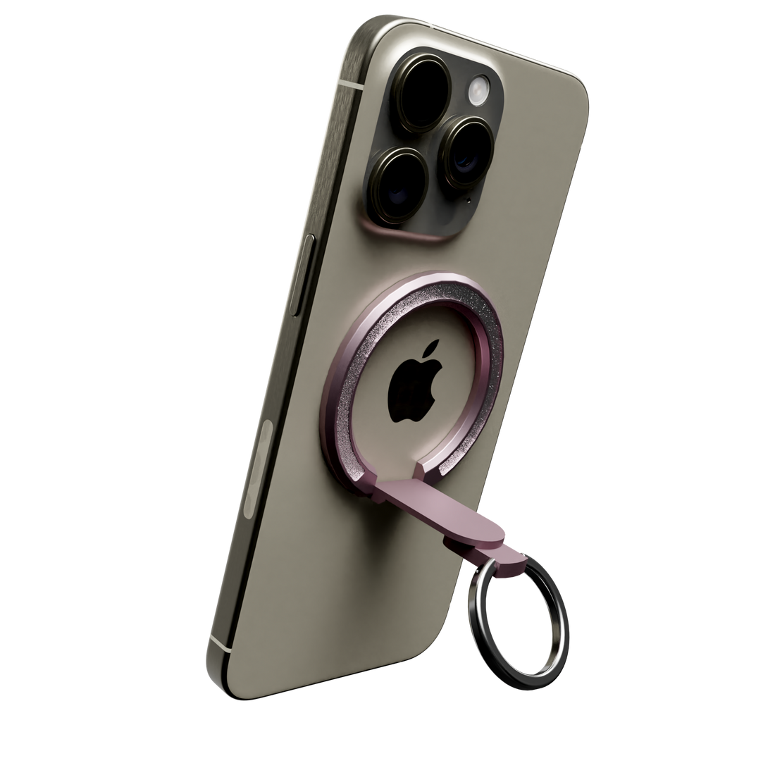 MagSafe Compatible Snap Ring Stand - Pink Glitter