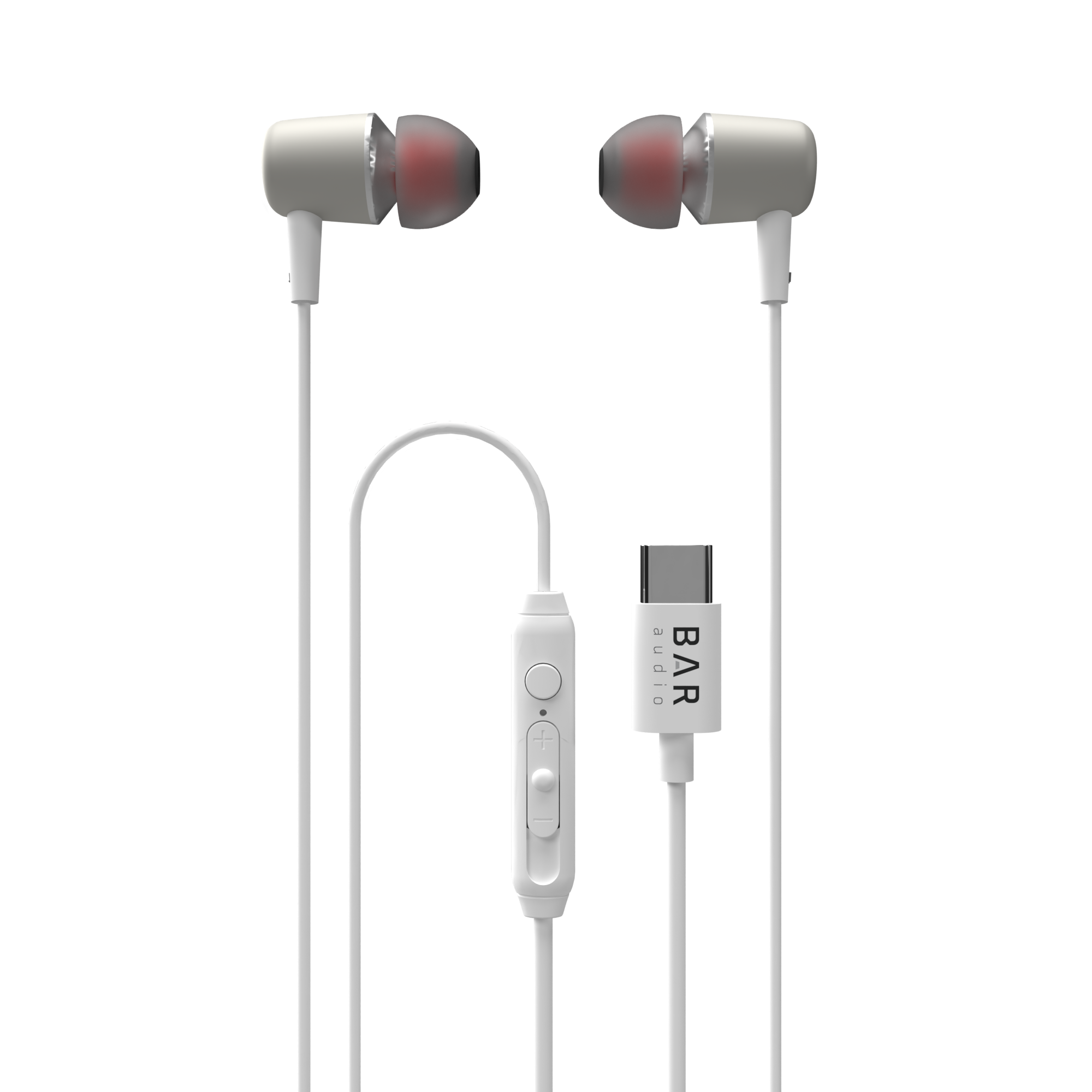 Bar Audio by cellhelmet - USB-C In-Ear Wired Headphones