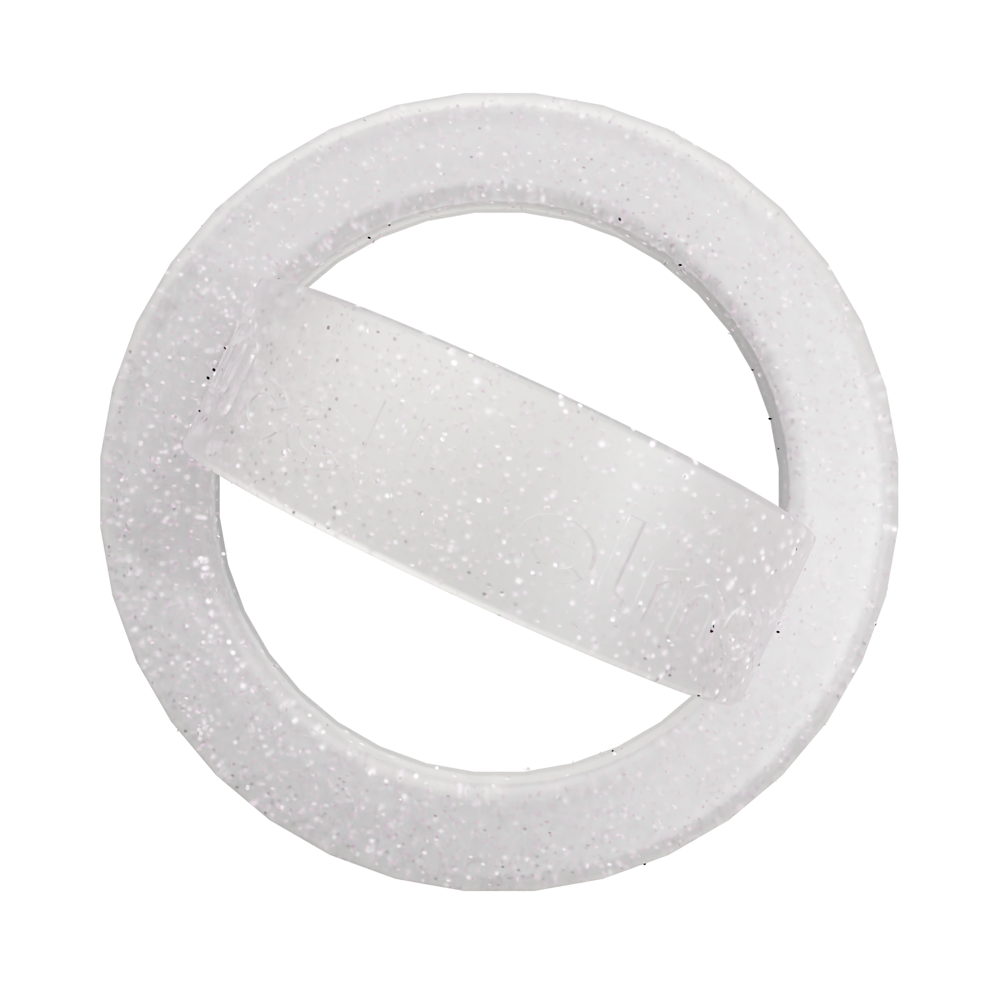 Ring Thing - MagSafe Compatible Silicone Ring - Glitter Clear