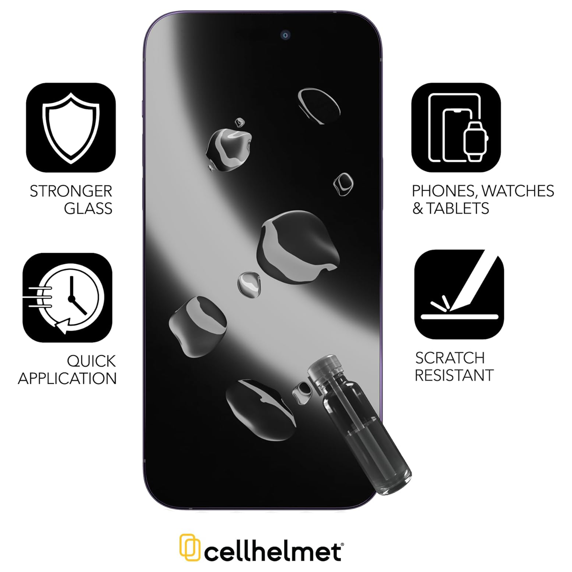 Liquid Glass - Phone / Tablet / Watch - $300 Coverage - Clear