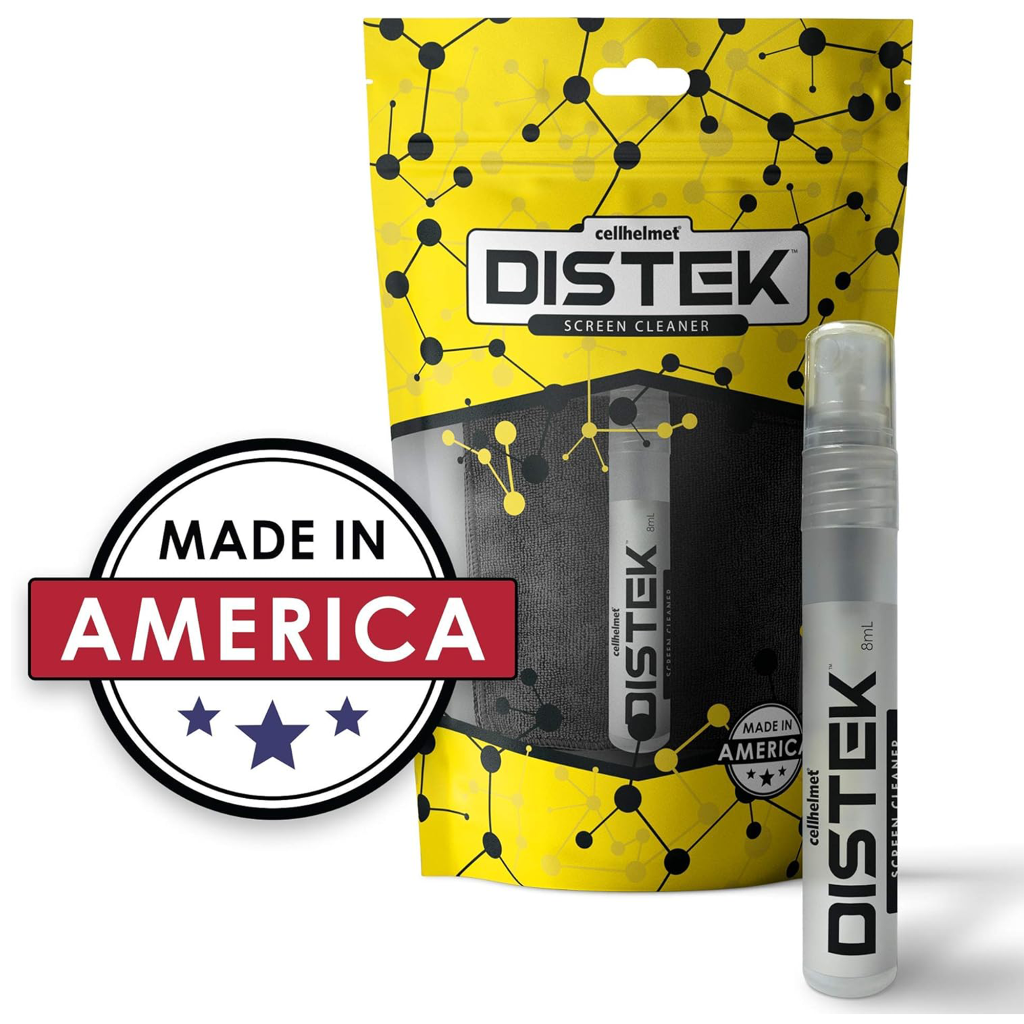 DISTEK Screen and Phone Cleaner 8ML w/ Cleaning Cloth