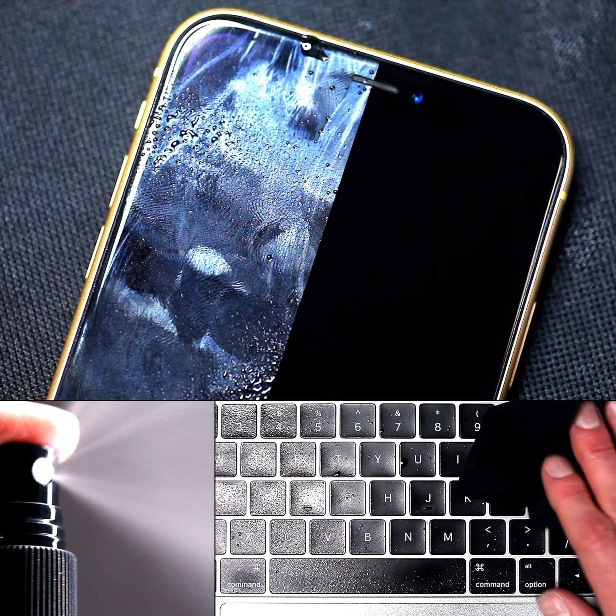 DISTEK MAX Screen and Phone Cleaner -70% Isopropyl - 30ML w/ Cleaning Cloth
