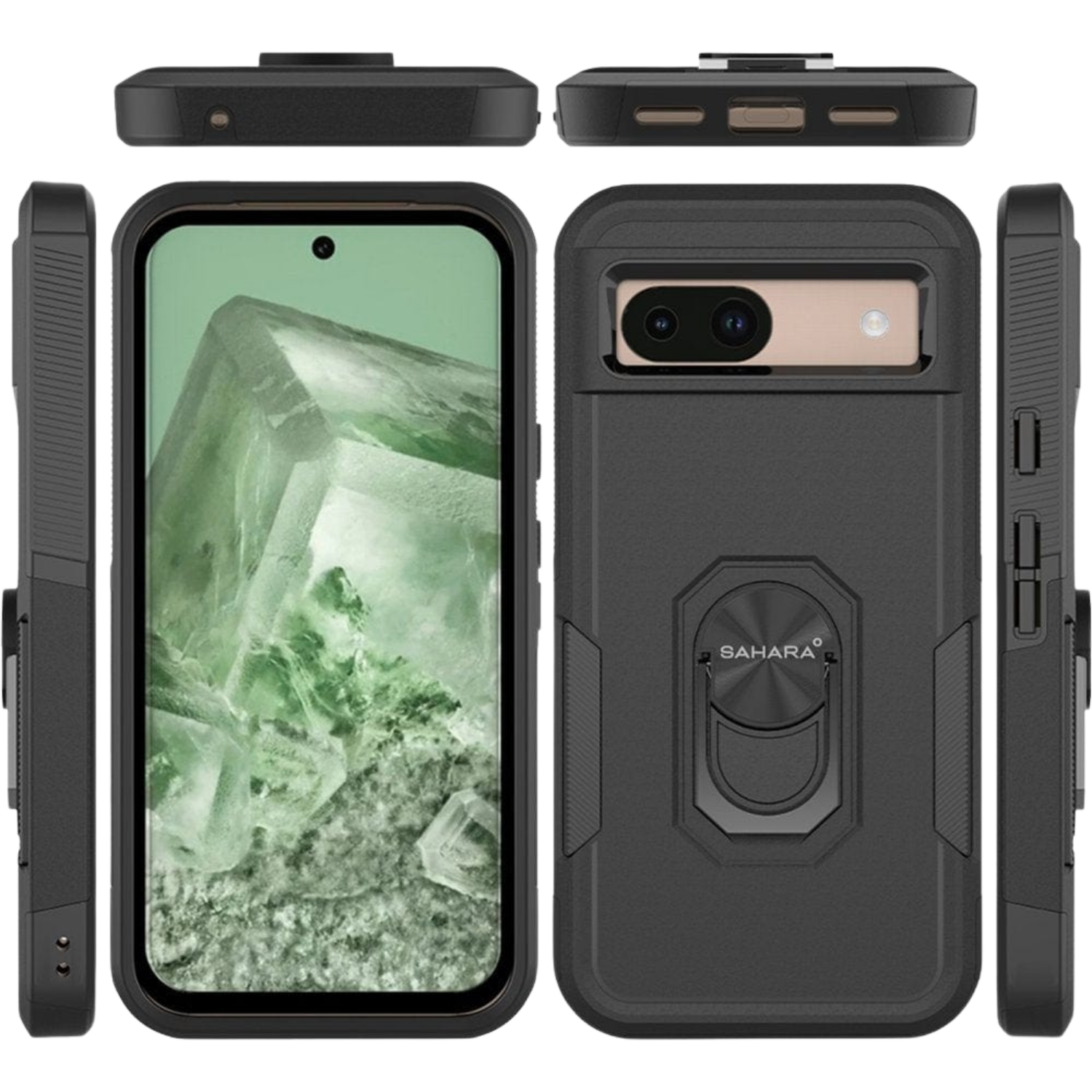 Raider Series Heavy-Duty Kickstand Case for Google Pixel 8a