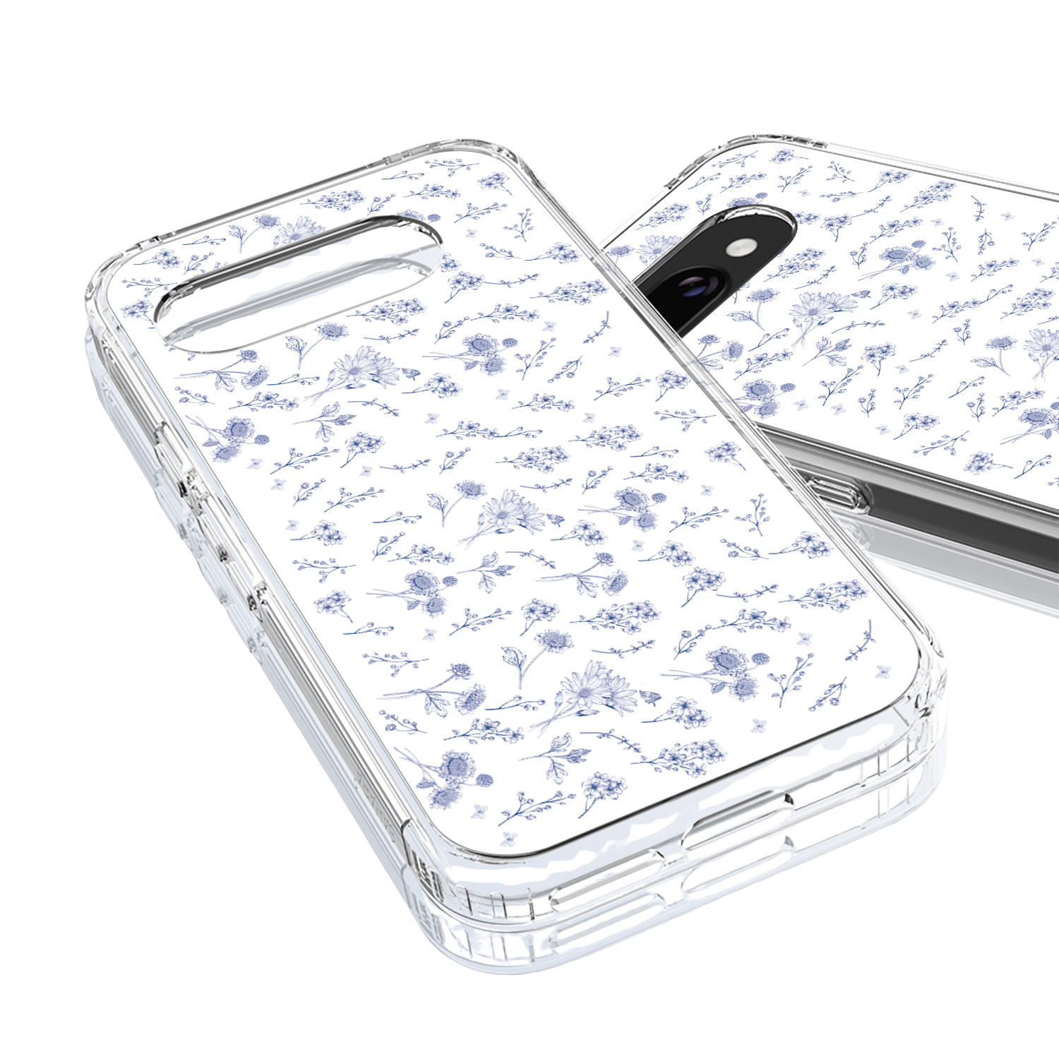 Inspire Series Clear Floral Hard Shell Case for Google Pixel 9a