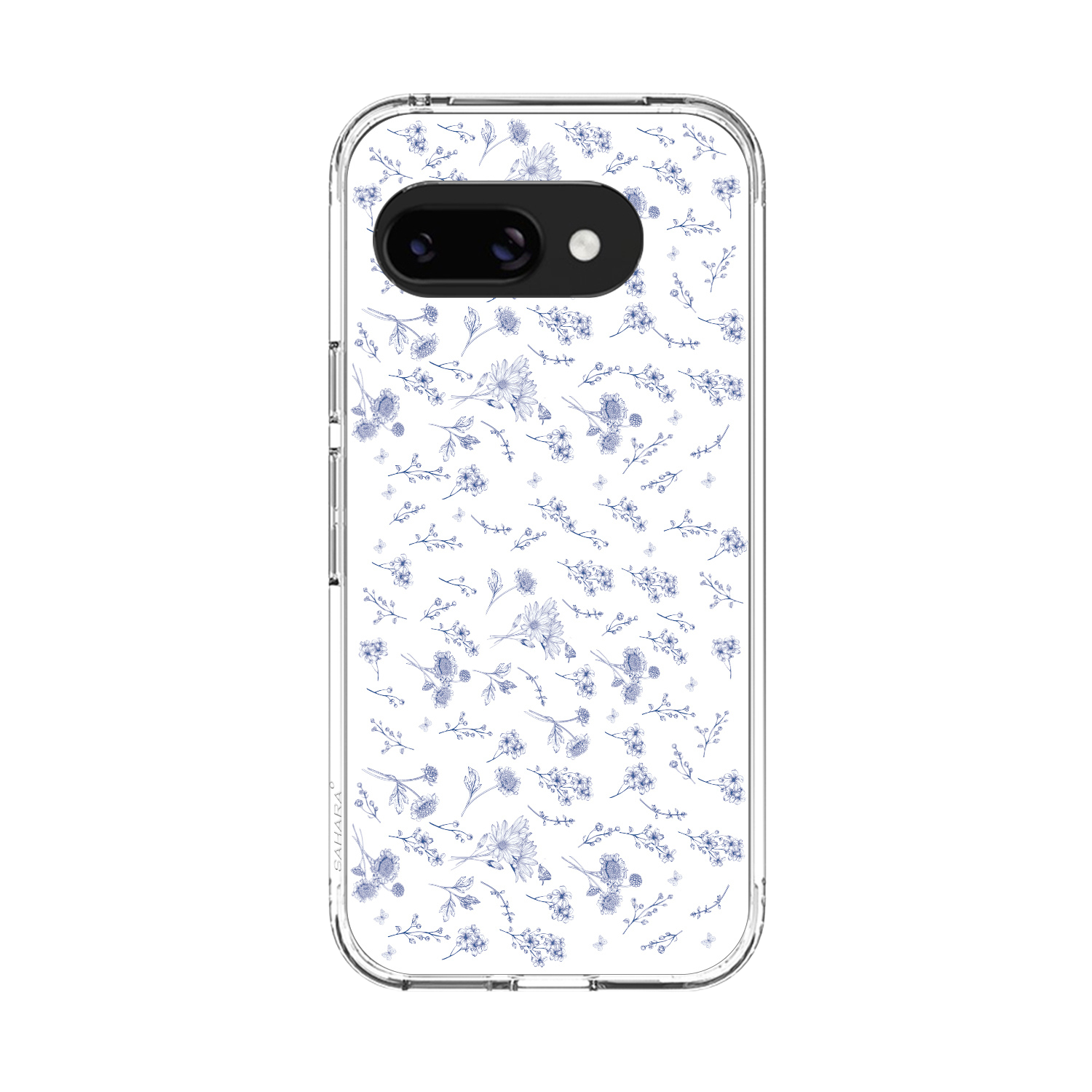Inspire Series Clear Floral Hard Shell Case for Google Pixel 9a