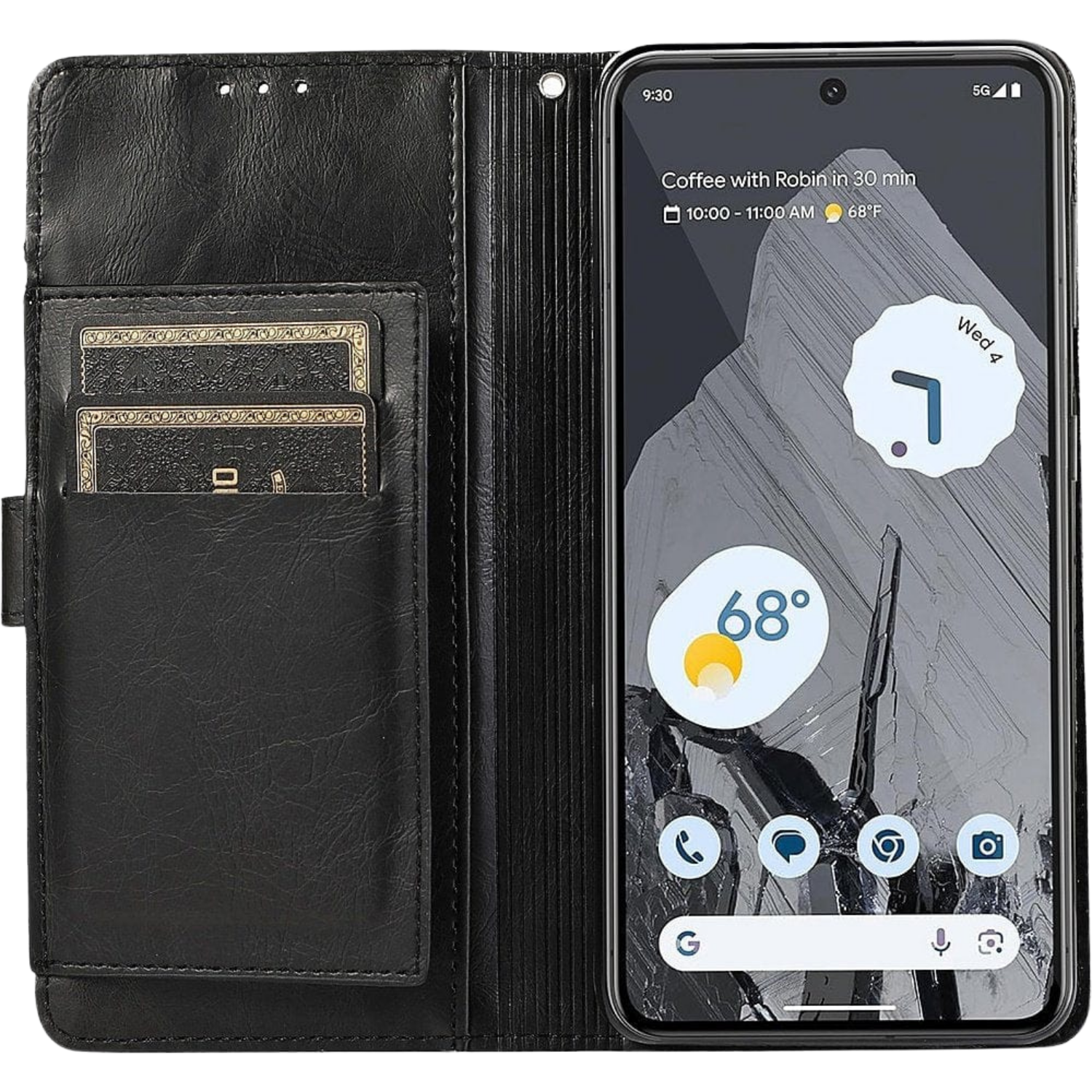 Indy Series Genuine Leather Folio Wallet Case for Google Pixel 8 Pro