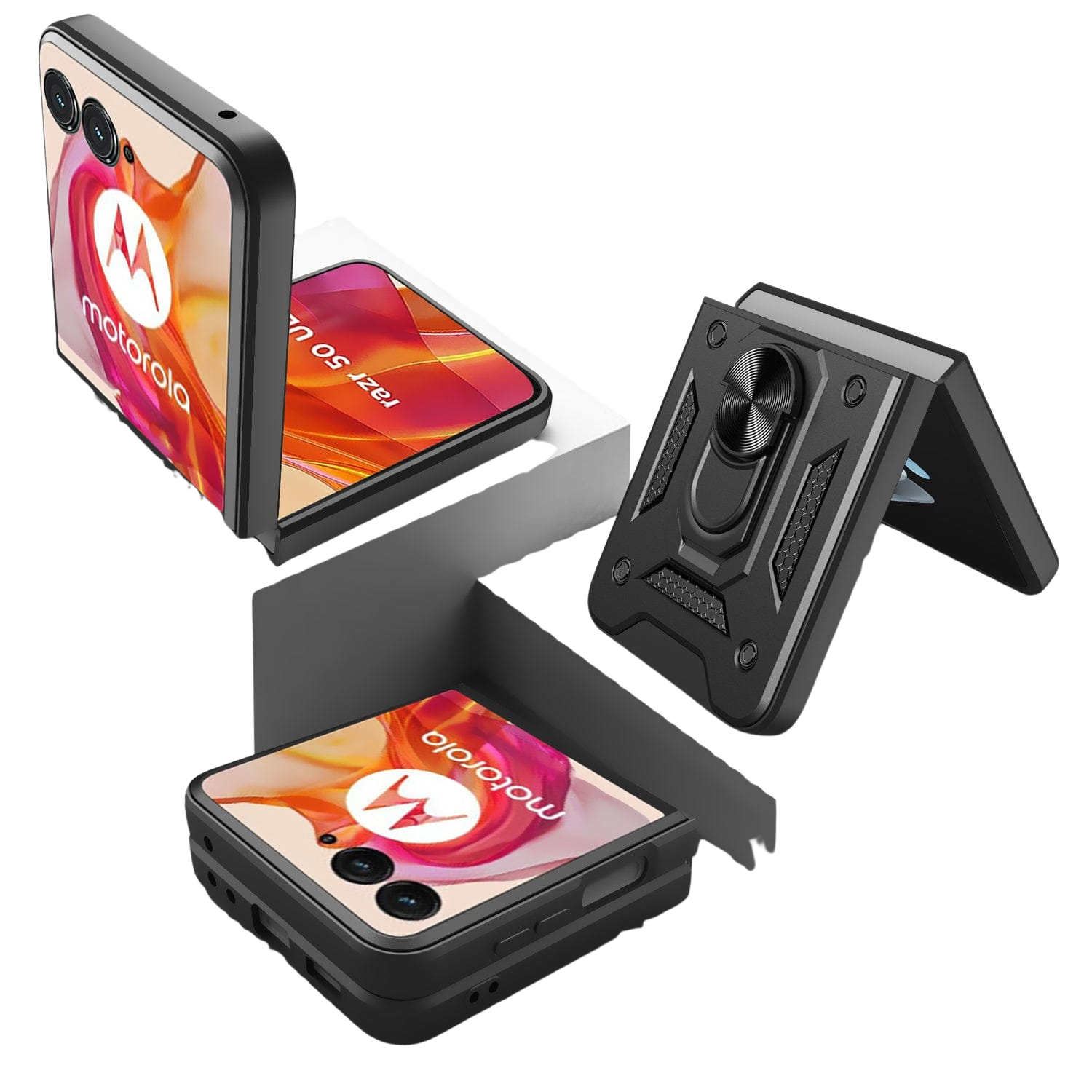 Raider Series Heavy-Duty Kickstand Case for Motorola Razr (2024)