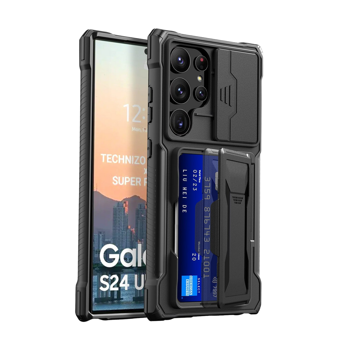Raider Series Heavy-Duty Card Slot Case for Samsung Galaxy S24 Ultra