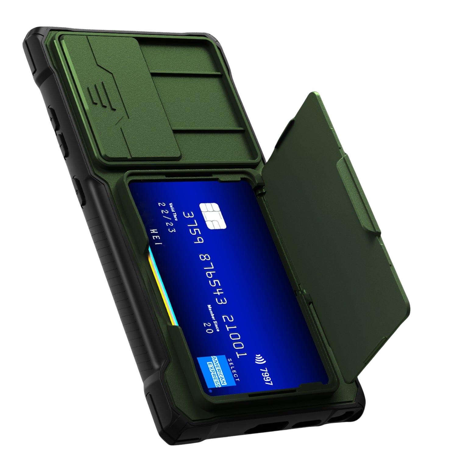 Raider Series Heavy-Duty Card Slot Case for Samsung Galaxy S24 Ultra