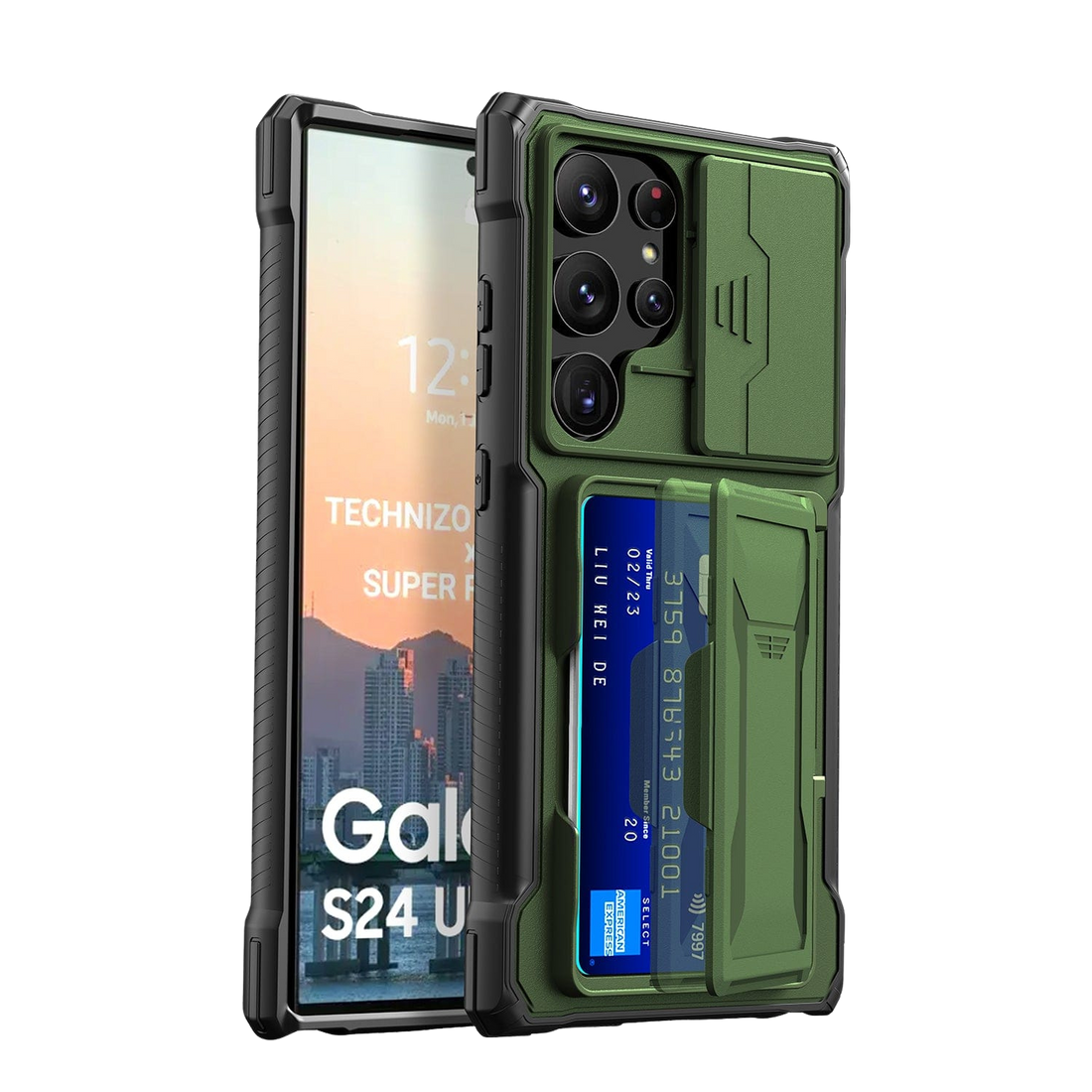 Raider Series Heavy-Duty Card Slot Case for Samsung Galaxy S24 Ultra