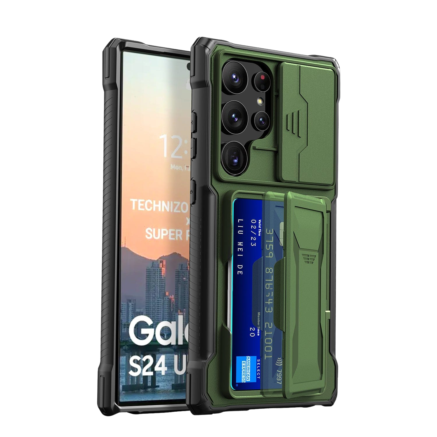 Raider Series Heavy-Duty Card Slot Case for Samsung Galaxy S24 Ultra