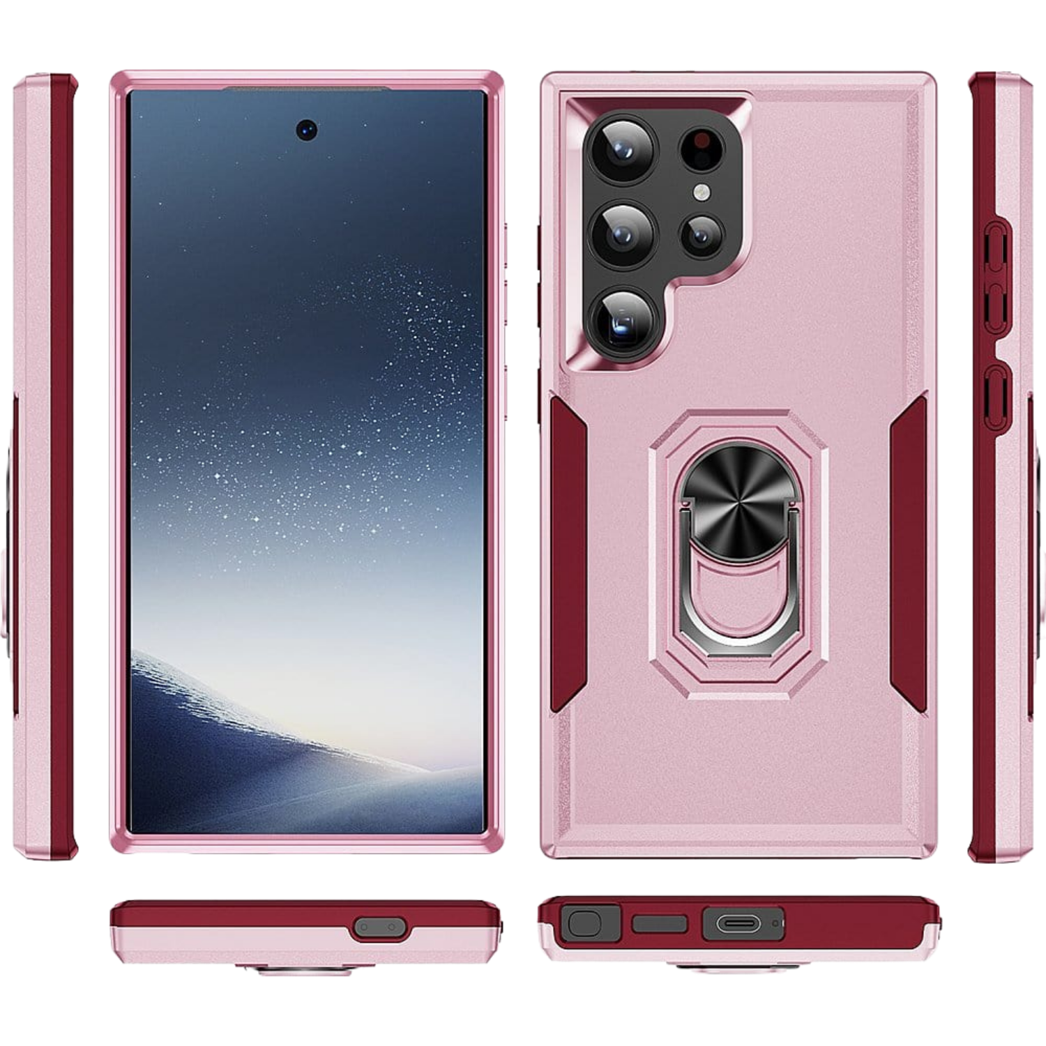 Raider Series Heavy-Duty Kickstand Case for Samsung Galaxy S24 Ultra