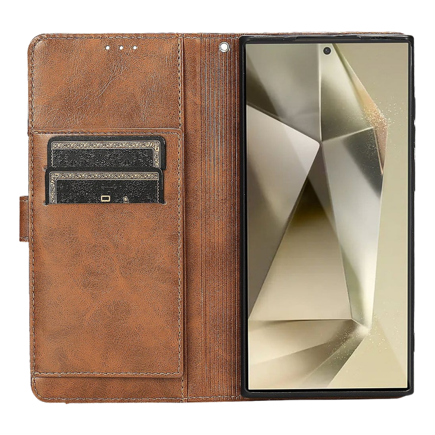 Indy Series Leather Wallet Case for Samsung Galaxy S24 Ultra