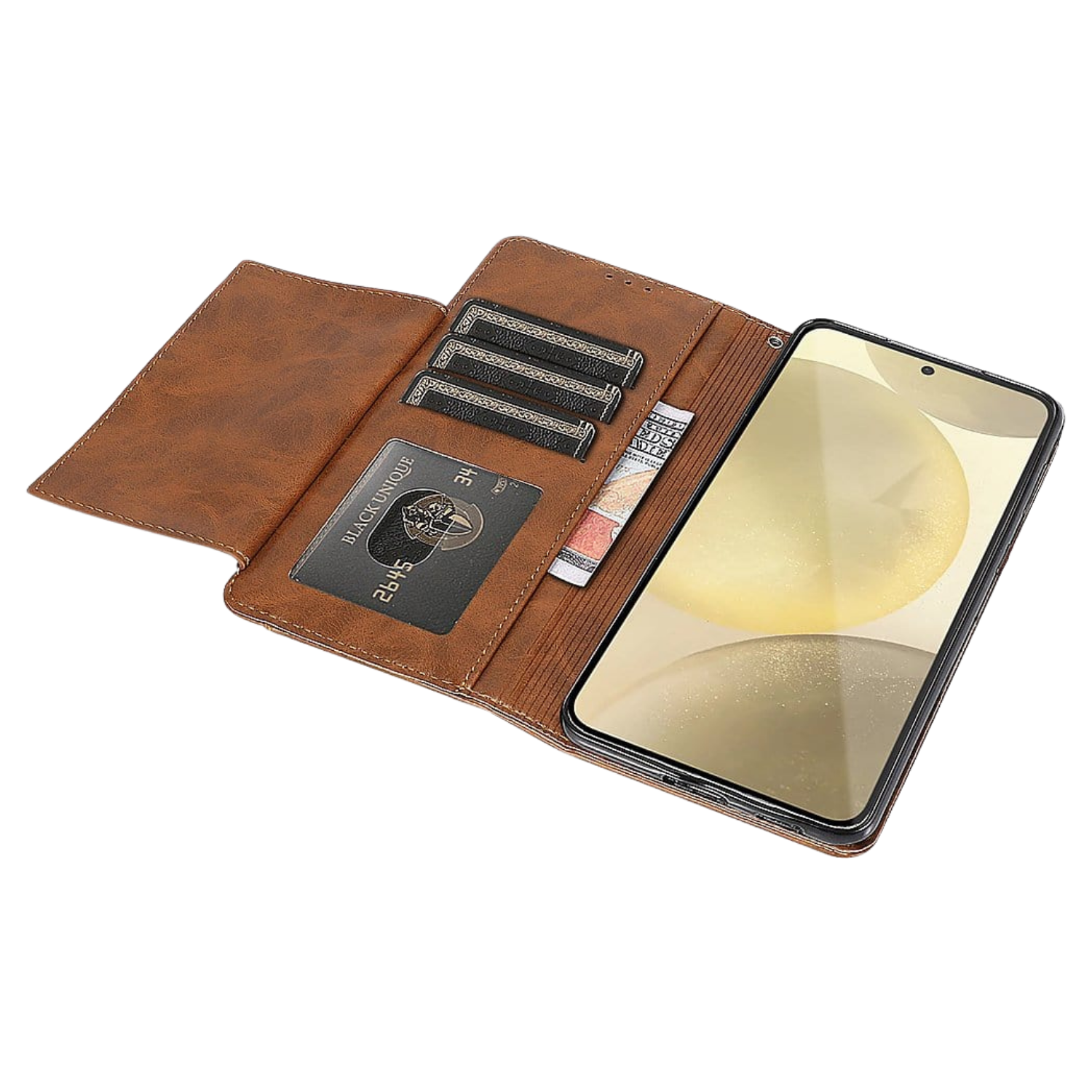 Indy Series Leather Wallet Case for Samsung Galaxy S24