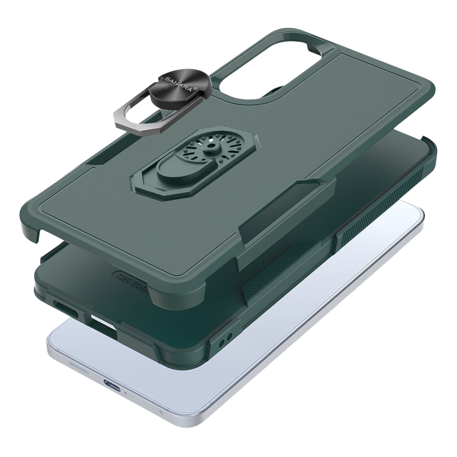 Raider Series Heavy-Duty Kickstand Case for Samsung Galaxy S25 Edge