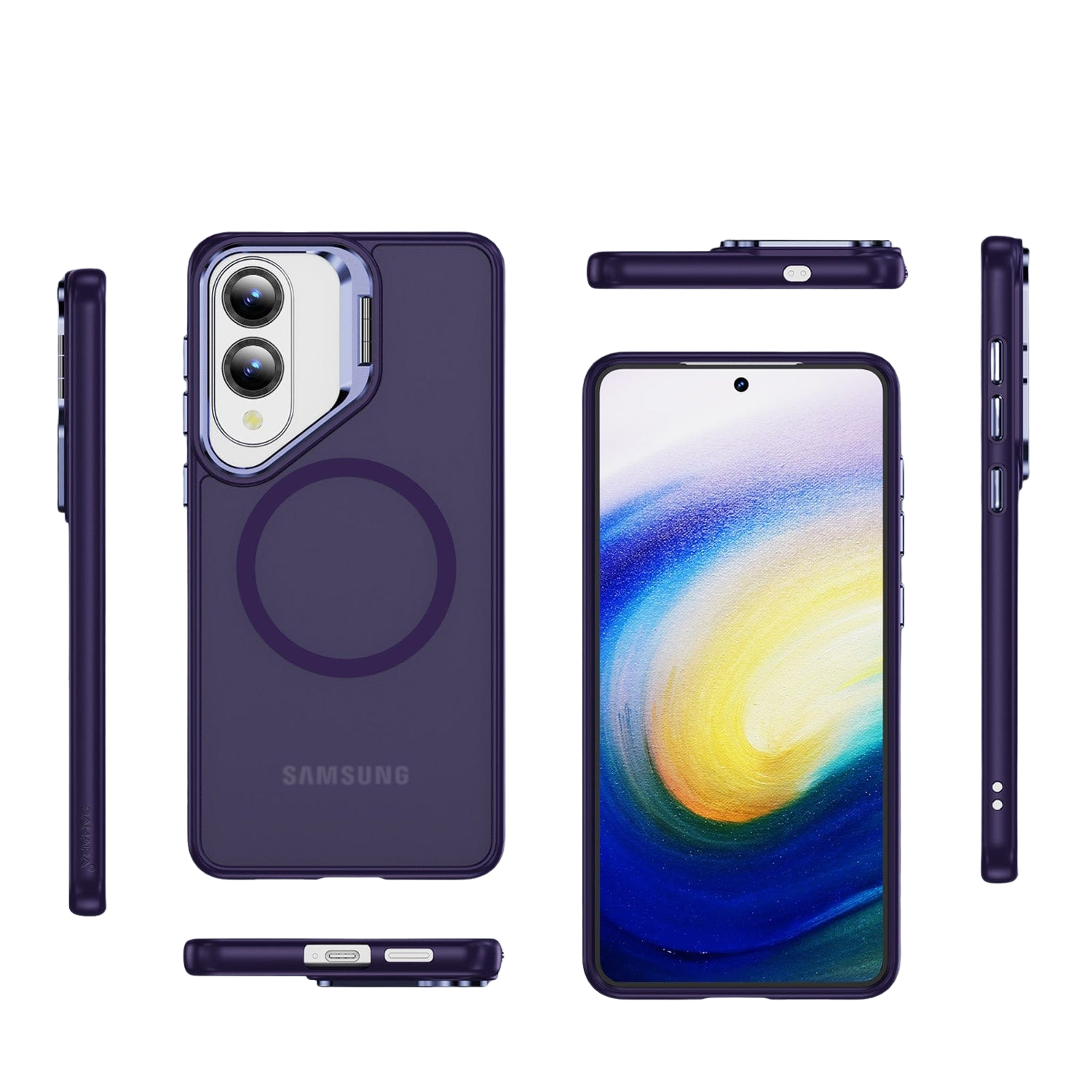 Venture Series Clear Kickstand Case for Samsung Galaxy S25 Edge