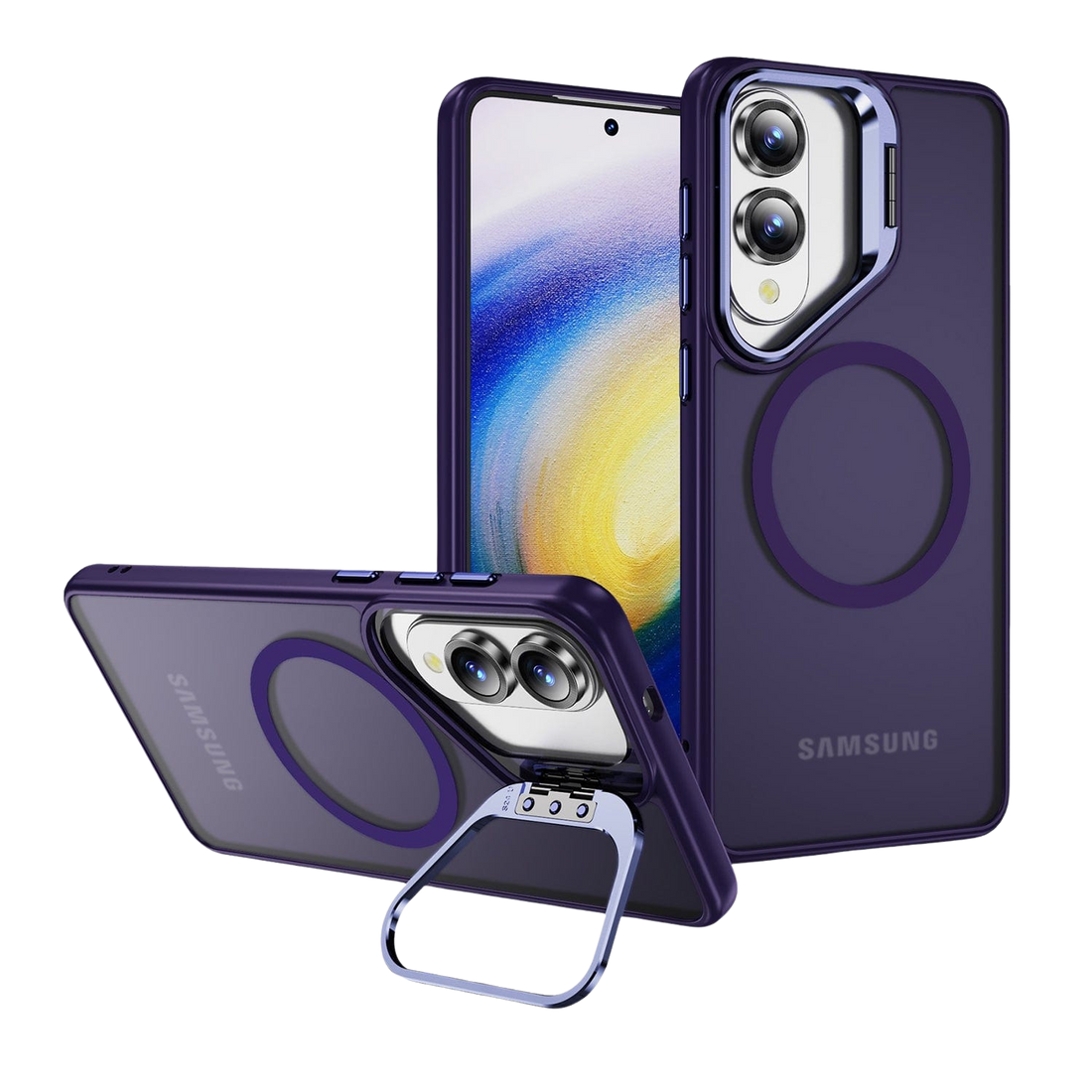Venture Series Clear Kickstand Case for Samsung Galaxy S25 Edge