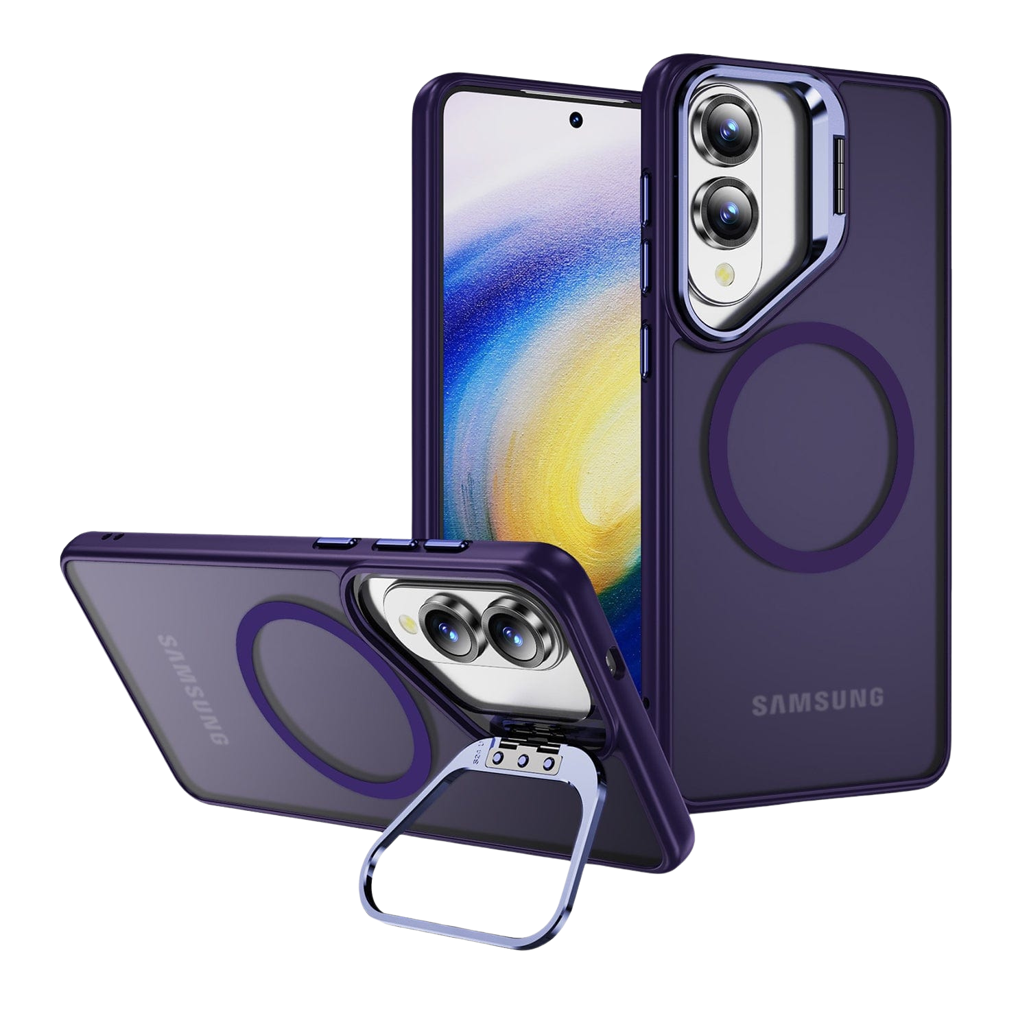 Venture Series Clear Kickstand Case for Samsung Galaxy S25 Edge