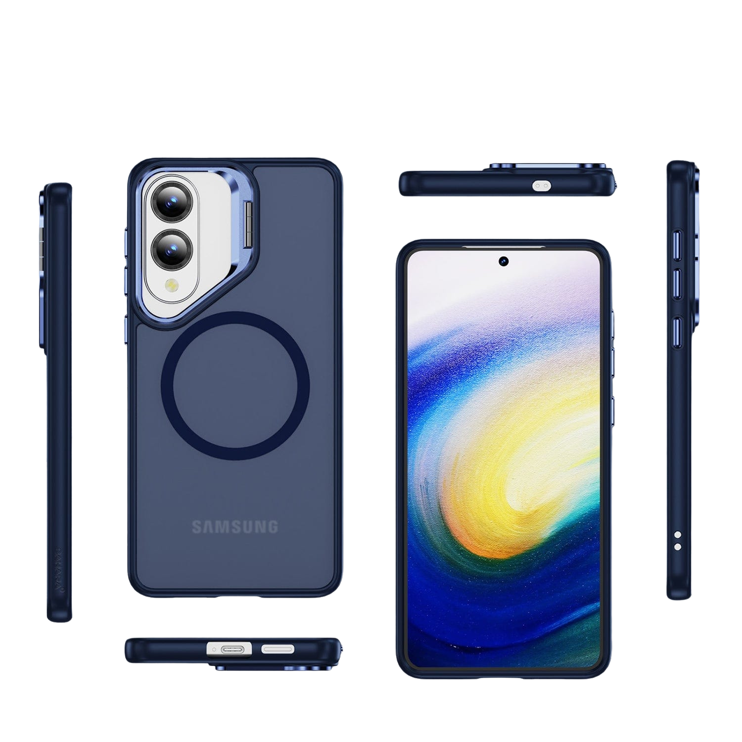 Venture Series Clear Kickstand Case for Samsung Galaxy S25 Edge