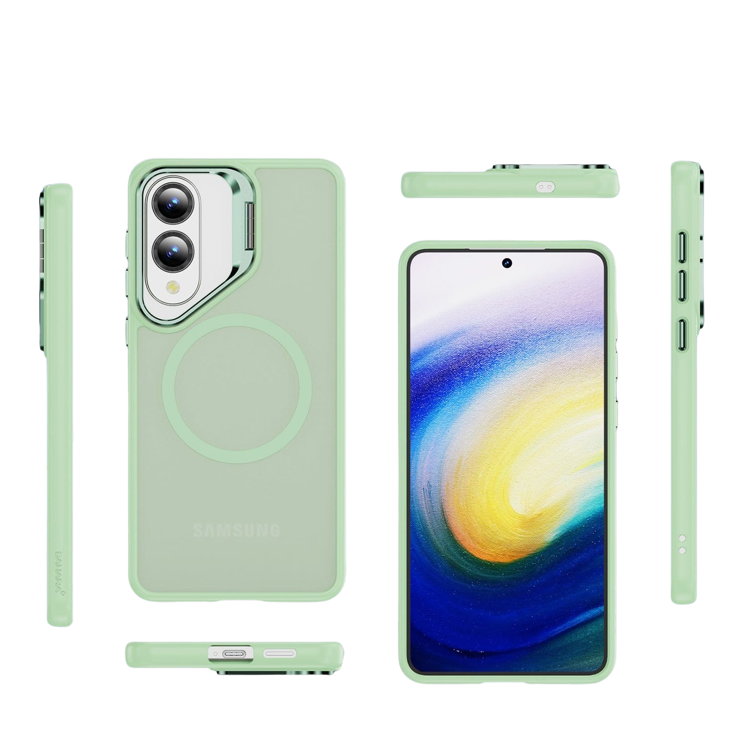 Venture Series Clear Kickstand Case for Samsung Galaxy S25 Edge