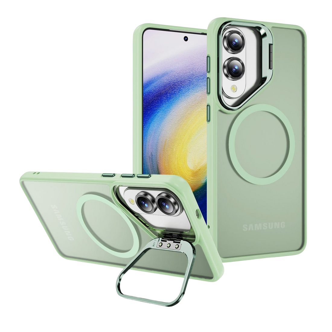 Venture Series Clear Kickstand Case for Samsung Galaxy S25 Edge