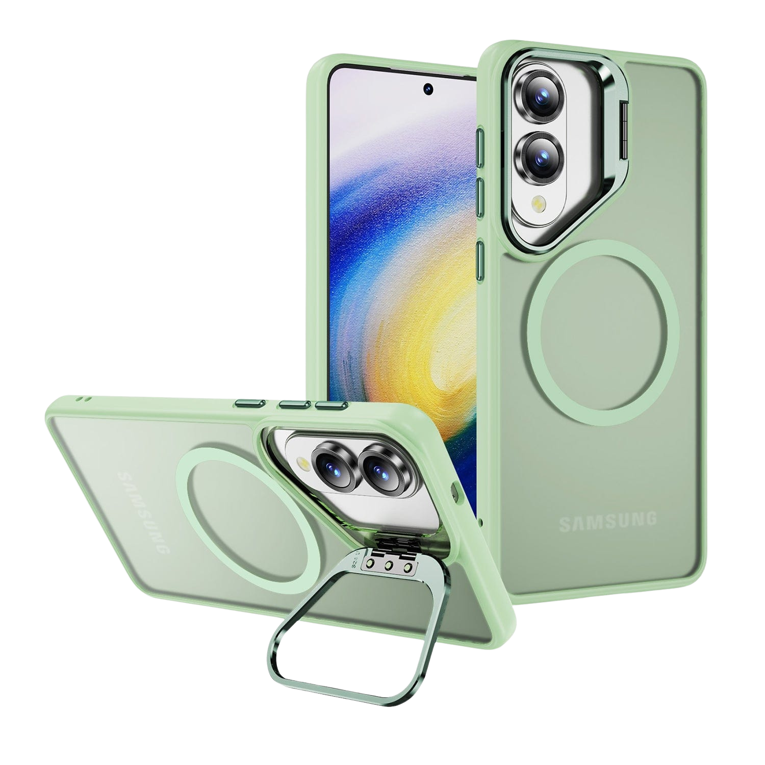 Venture Series Clear Kickstand Case for Samsung Galaxy S25 Edge