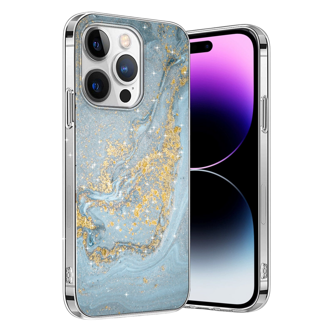 Inspire Series Blue Marble Case with MagSafe for iPhone 14 Pro Max
