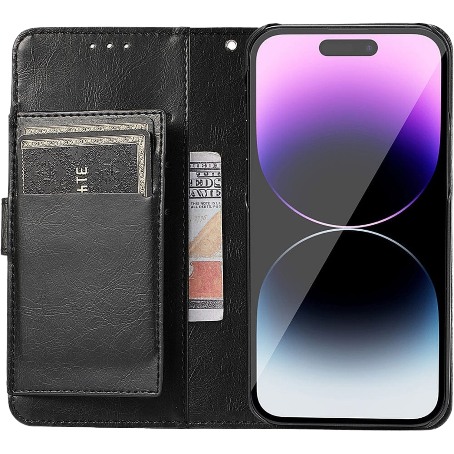 Indy Series Leather Wallet Case for iPhone 14 Pro
