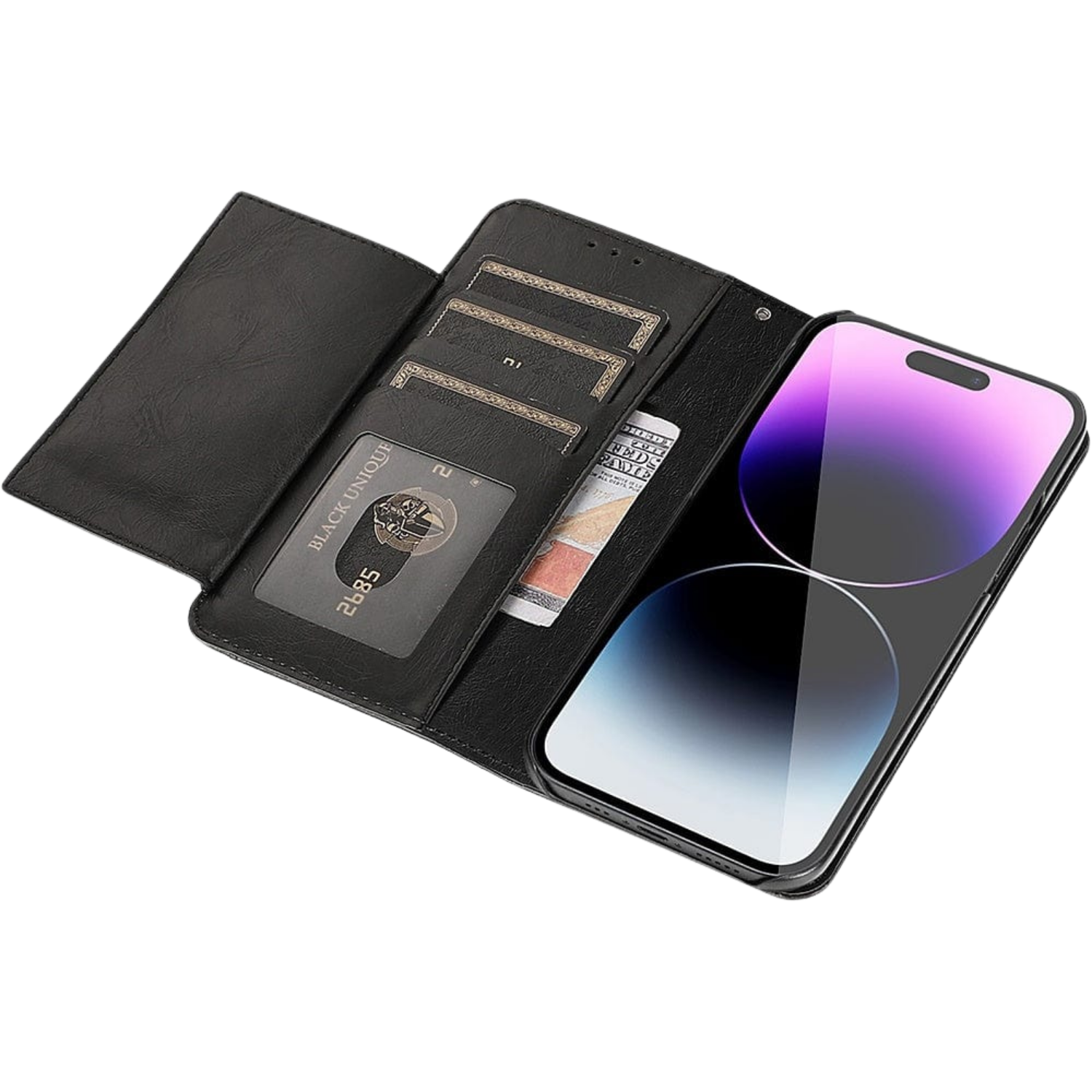 Indy Series Leather Wallet Case for iPhone 14 Pro