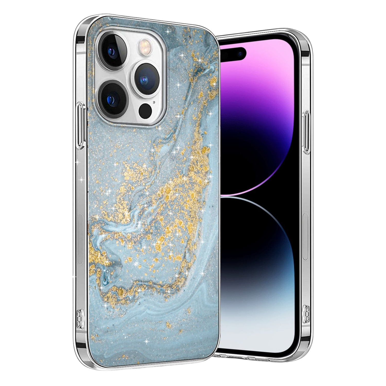 Inspire Series Blue Marble Case with MagSafe for iPhone 14 Pro
