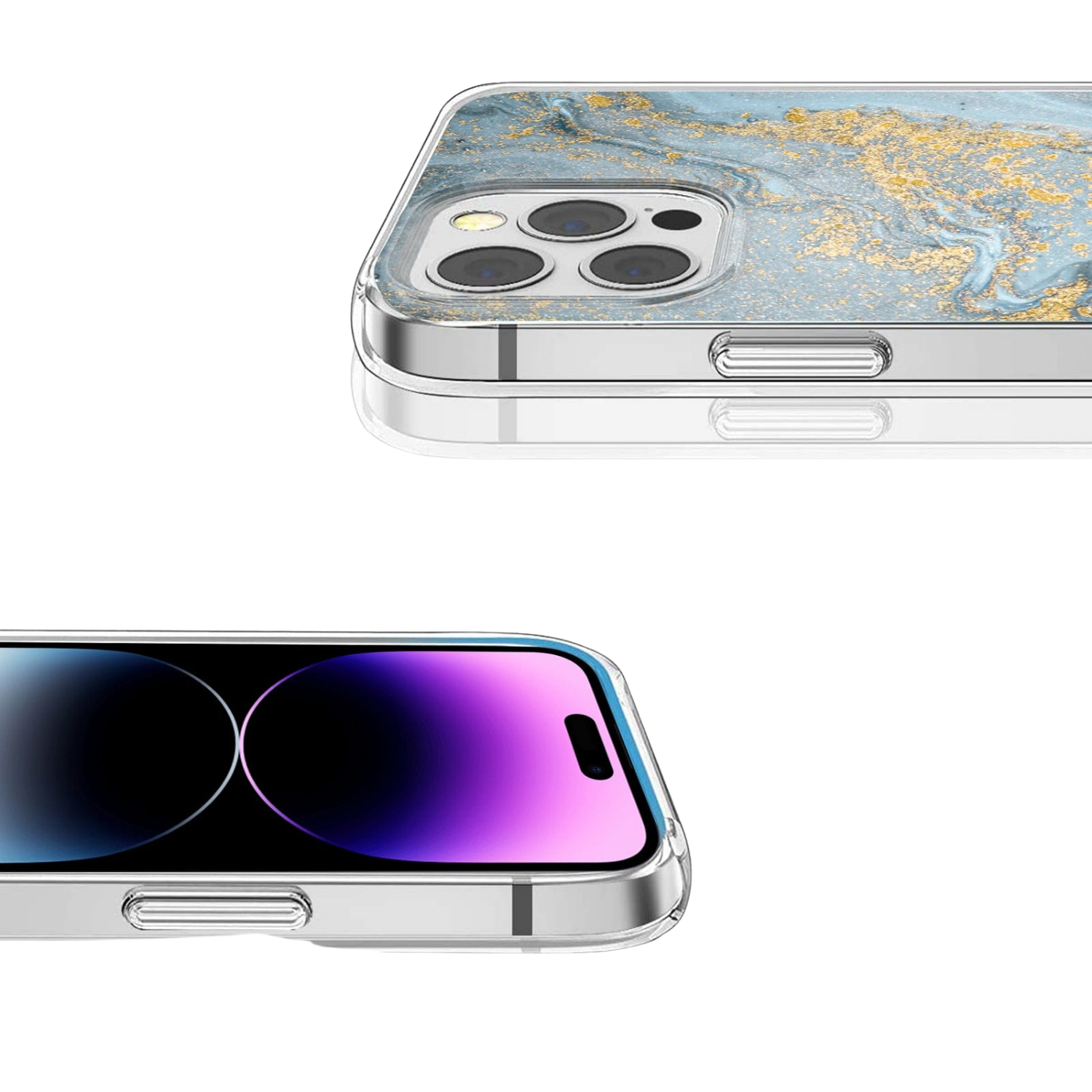 Inspire Series Blue Marble Case with MagSafe for iPhone 14 Pro