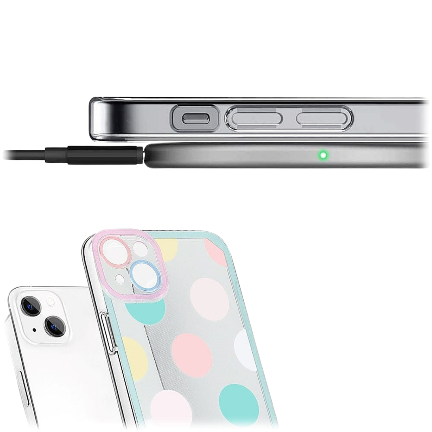 Inspire Series Polka Dot Firm Case for iPhone 14 Plus