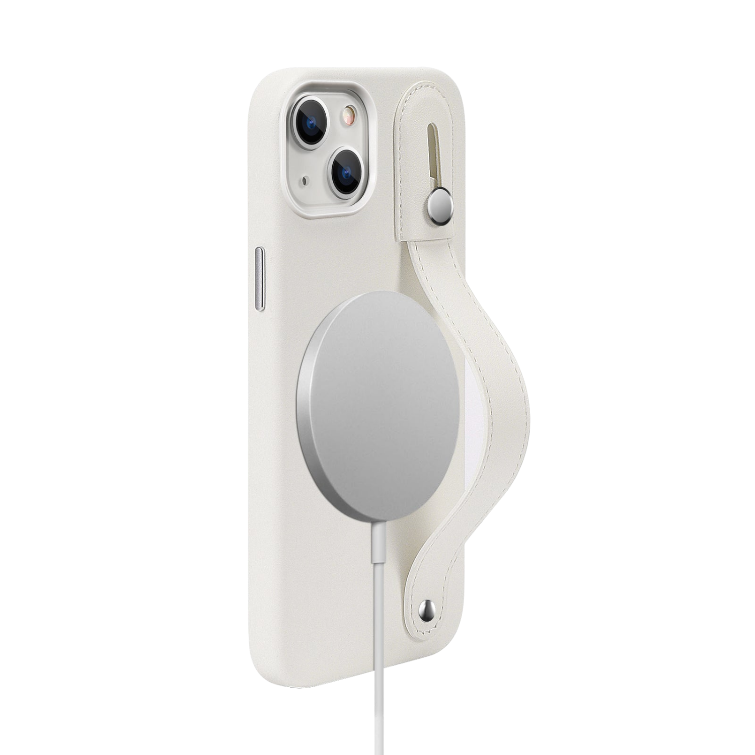Indy Series Leather FingerGrip Case with MagSafe for iPhone 14 Plus