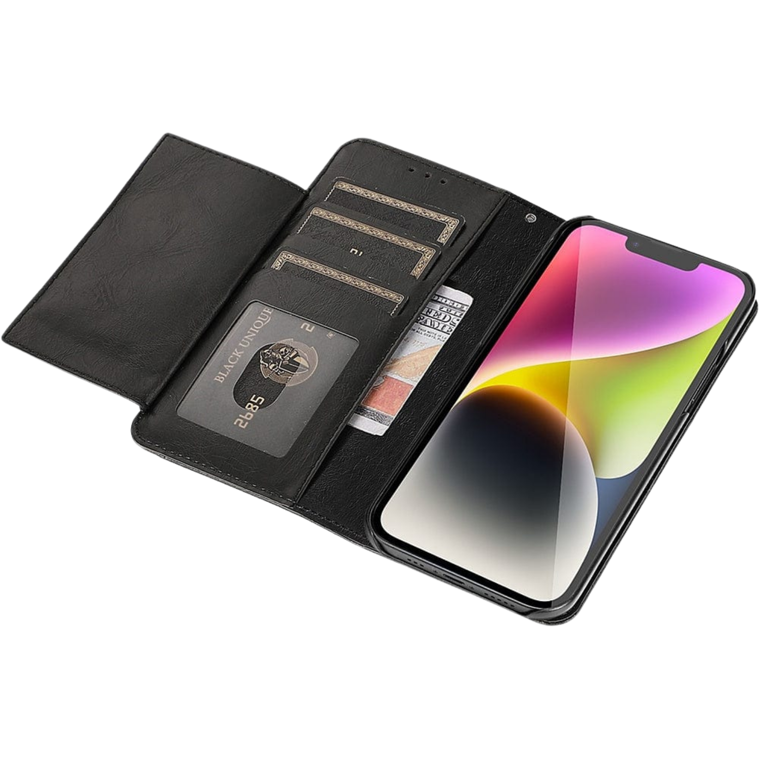 Indy Series Leather Wallet Case for iPhone 14 Plus