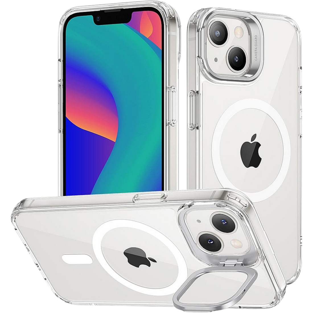Venture Series Clear Kickstand Case with MagSafe for iPhone 14