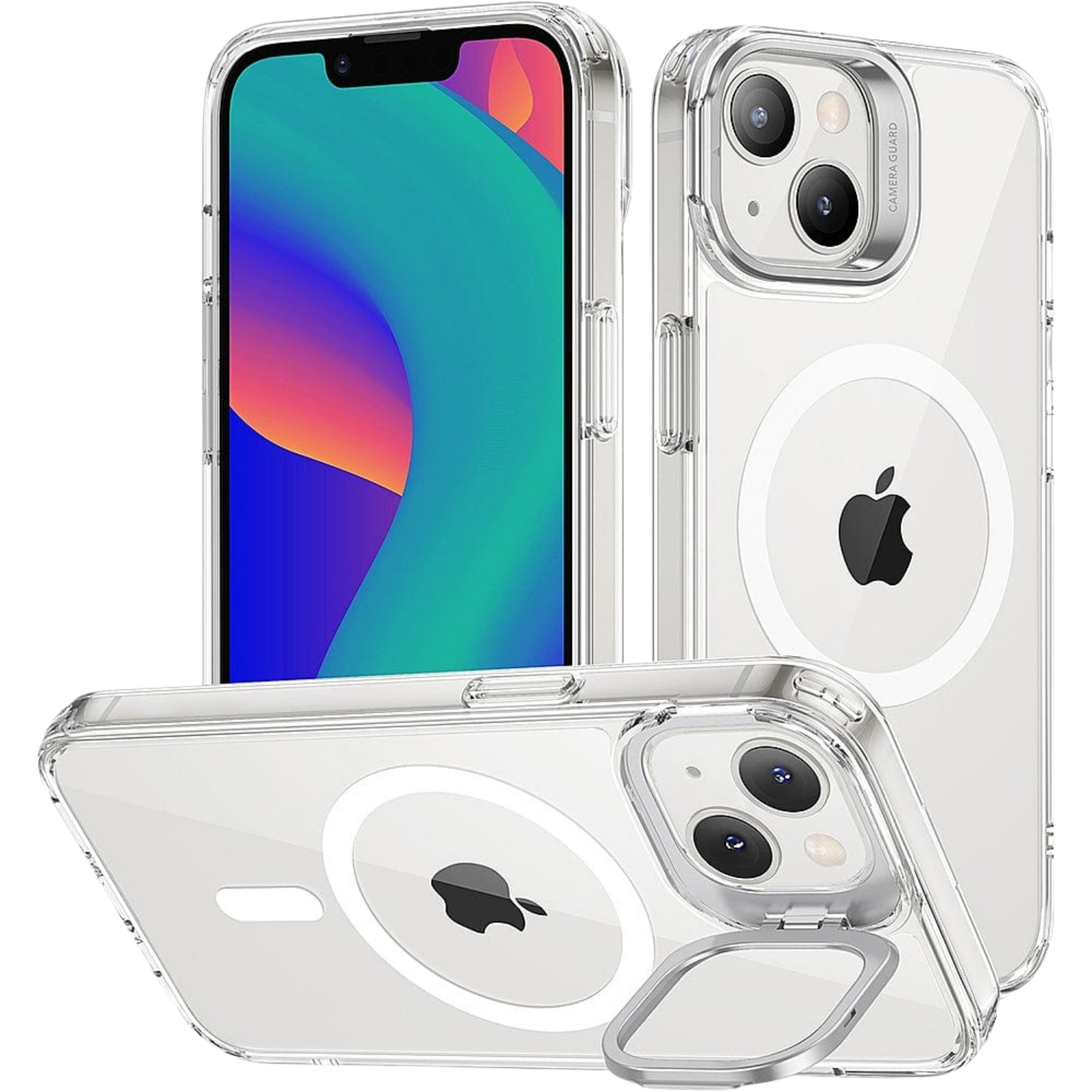 Venture Series Clear Kickstand Case with MagSafe for iPhone 14