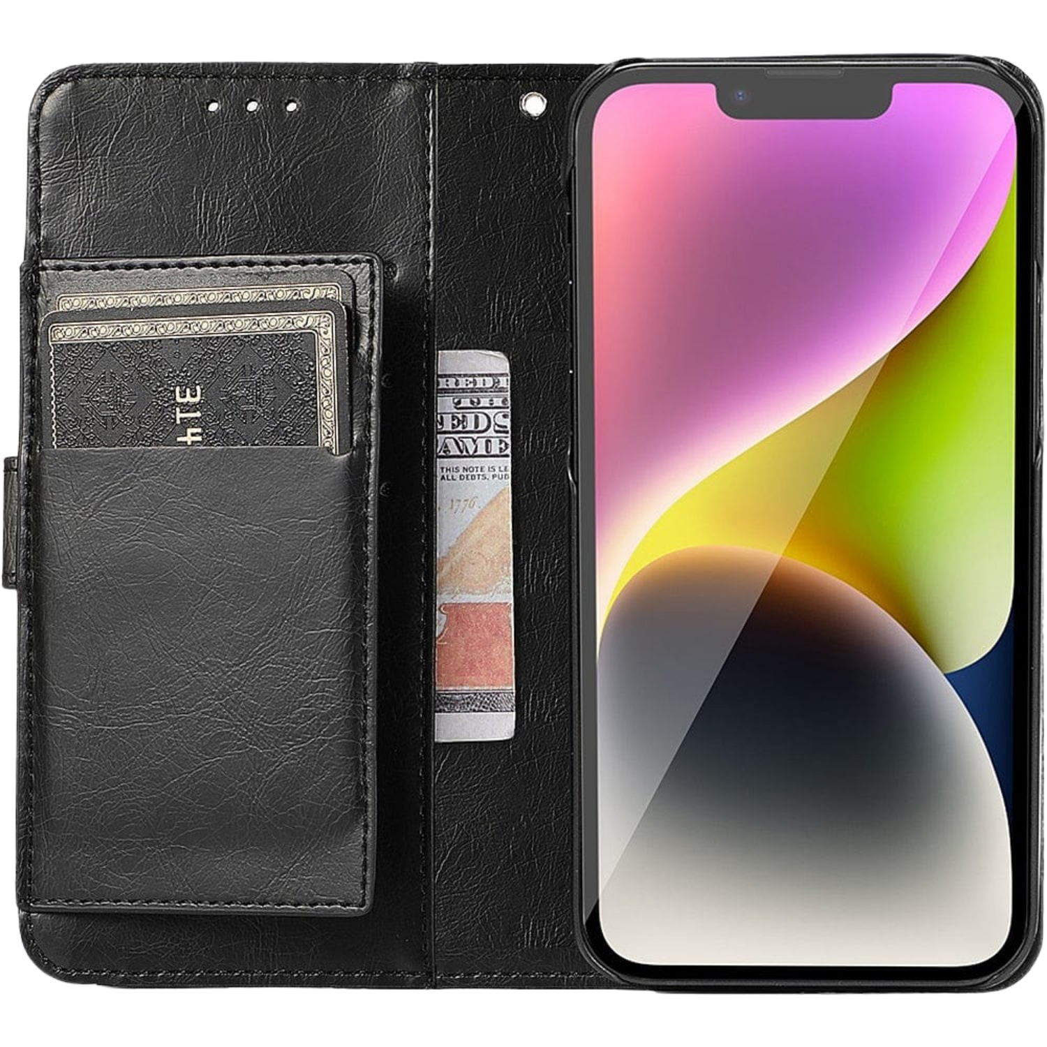 Indy Series Leather Wallet Case for iPhone 14