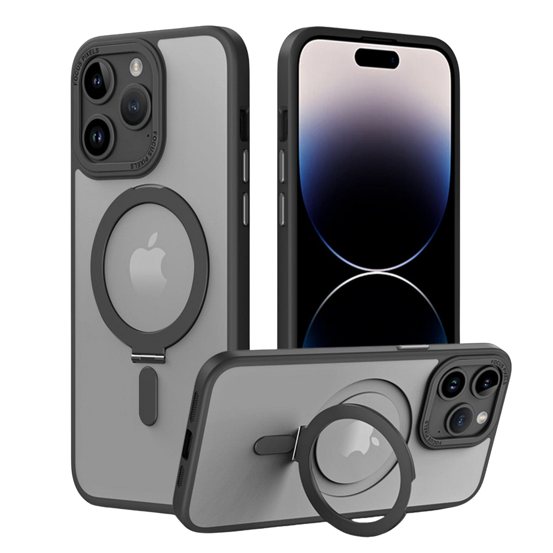 Venture Series Clear Back Kickstand Case with MagSafe for iPhone 15 Pro Max