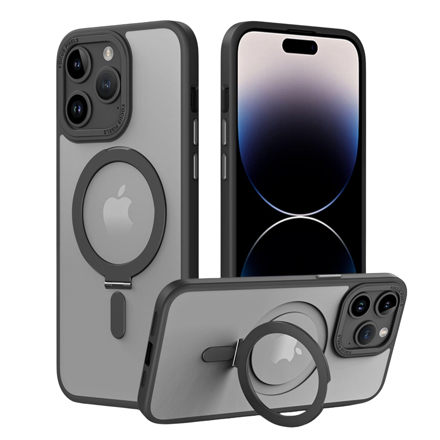 Venture Series Clear Back Kickstand Case with MagSafe for iPhone 15 Pro Max