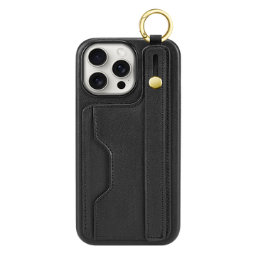 Indy Series Leather Wallet FingerGrip Case for iPhone 15 Pro Max