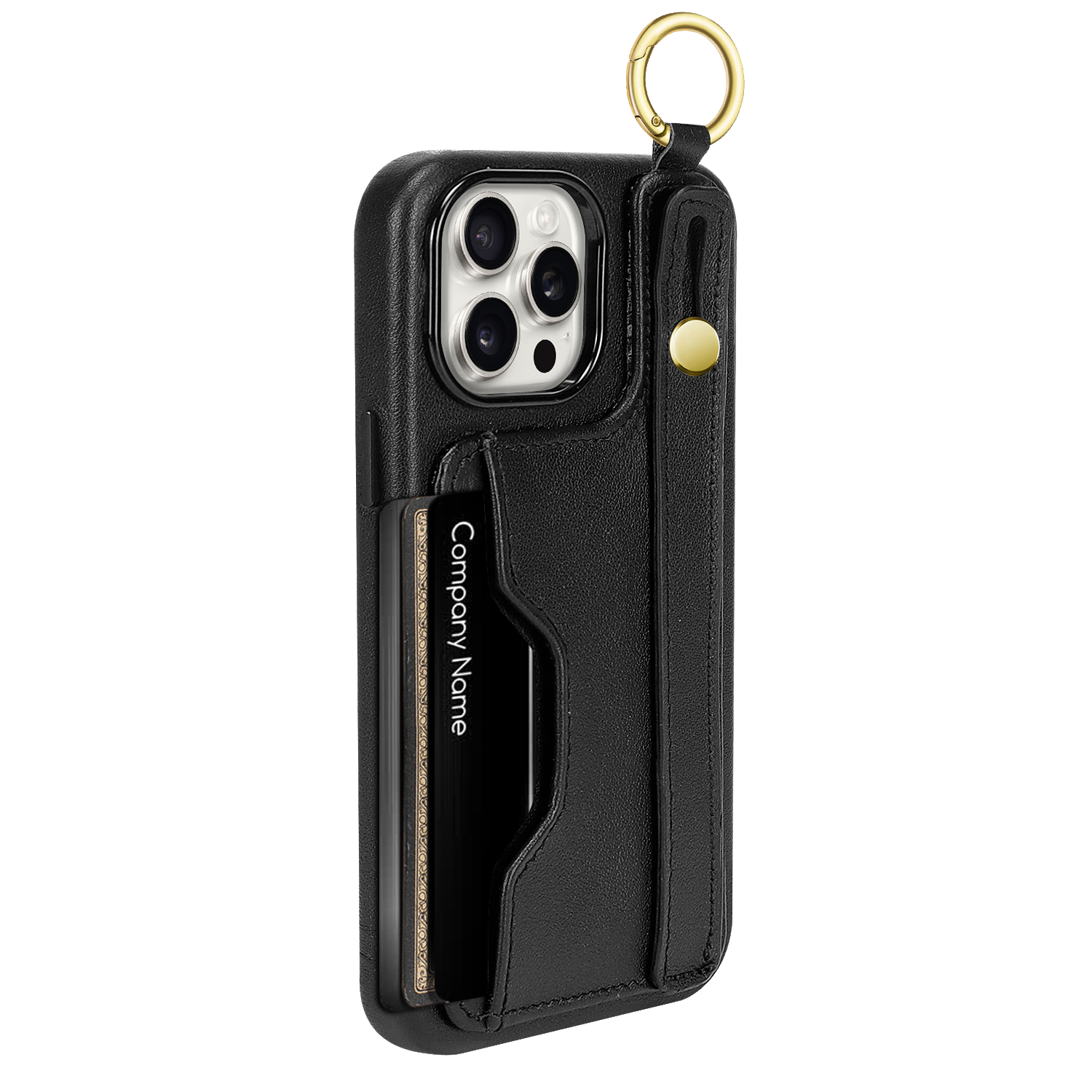 Indy Series Leather Wallet FingerGrip Case for iPhone 15 Pro Max